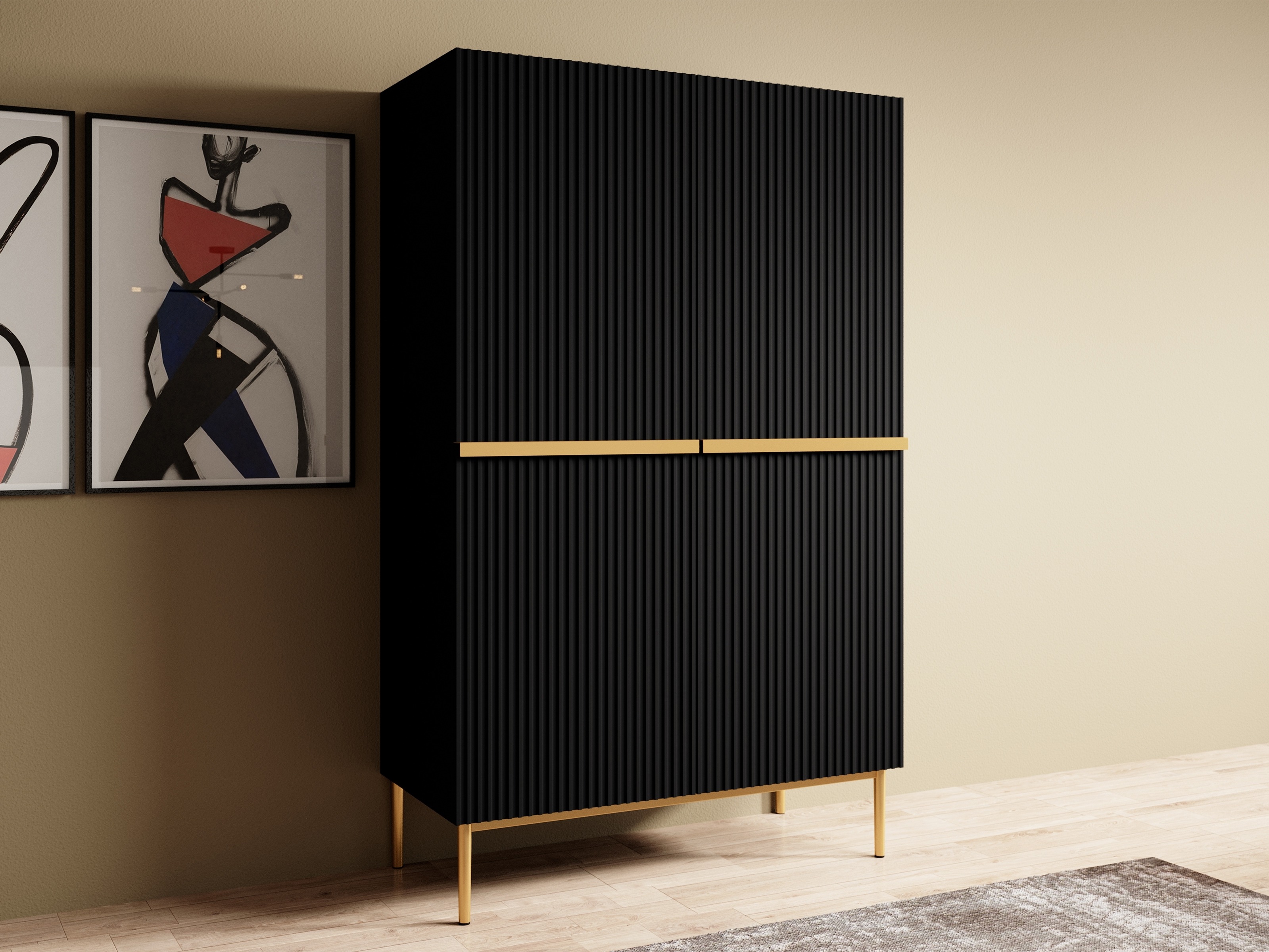 Hylly Melfelu 126 (Kultainen)