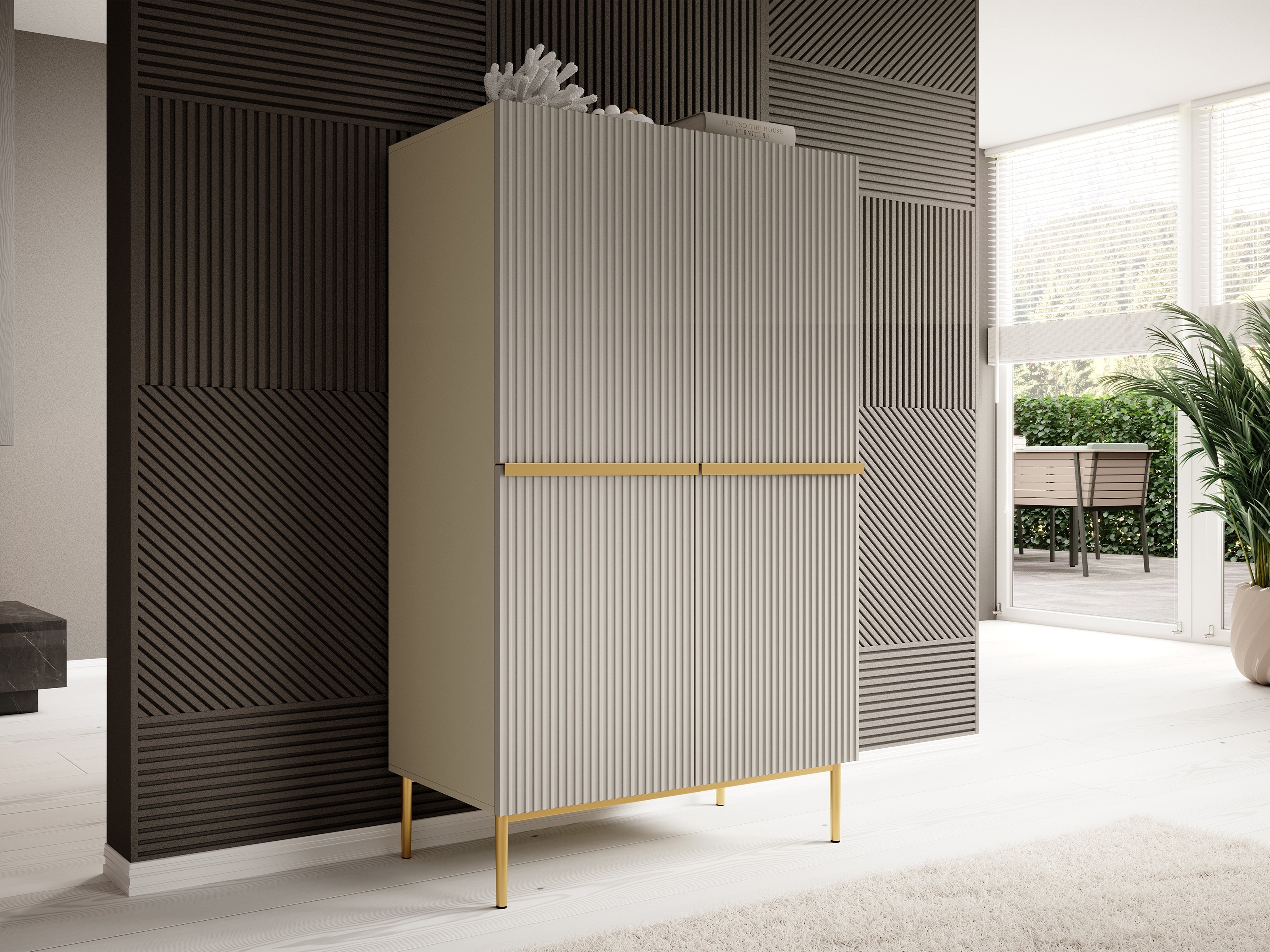 Hylly Melfelu 126 (Kultainen)