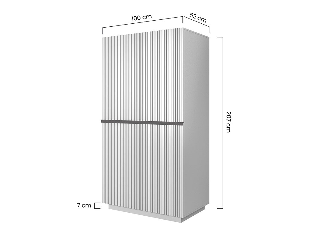 Vaatekaappi Melfelu 135 (Kashmir)