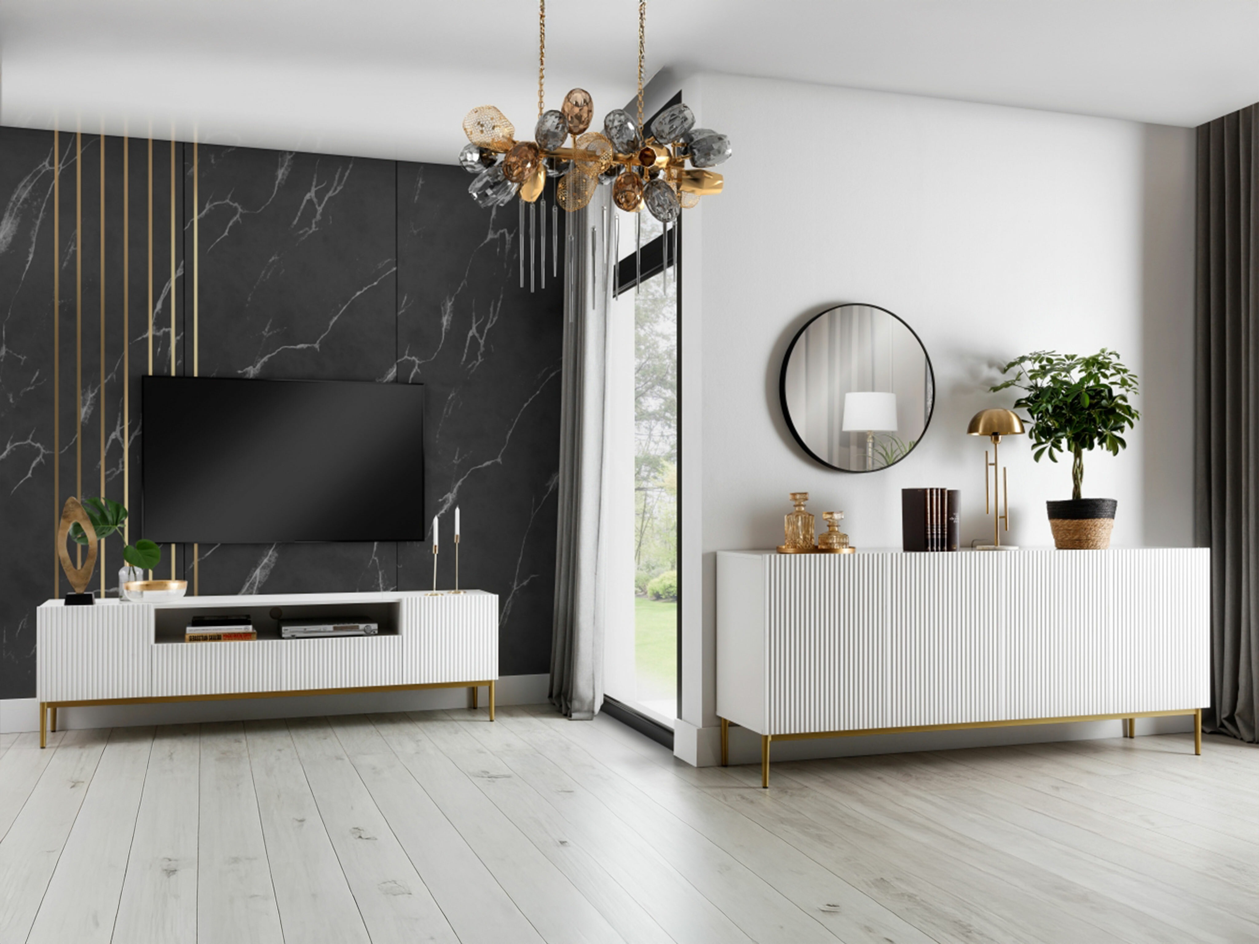 Olohuonesetti Melfelu 140 (Valkoinen)