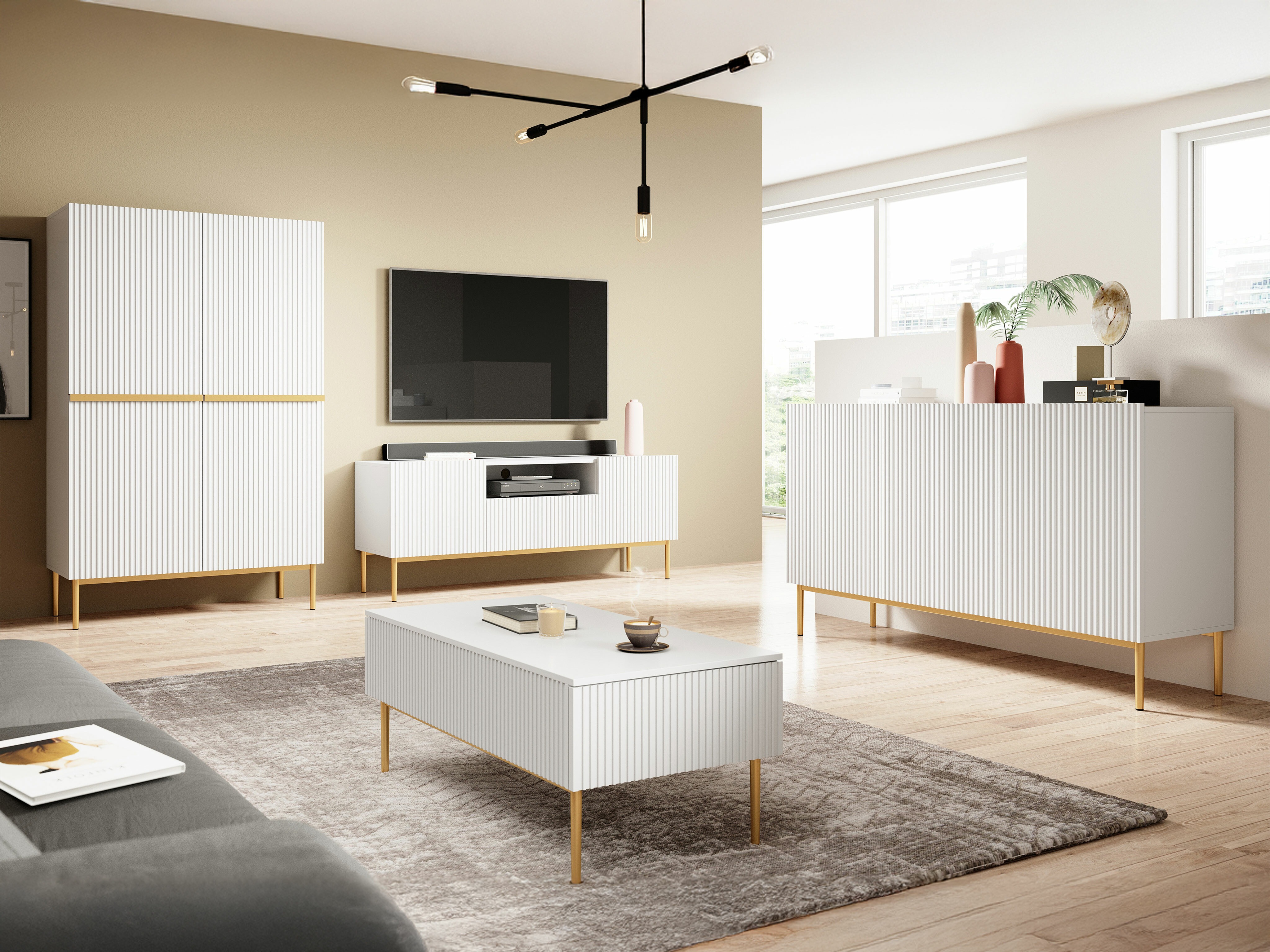 Olohuonesetti Melfelu 141 (Valkoinen)