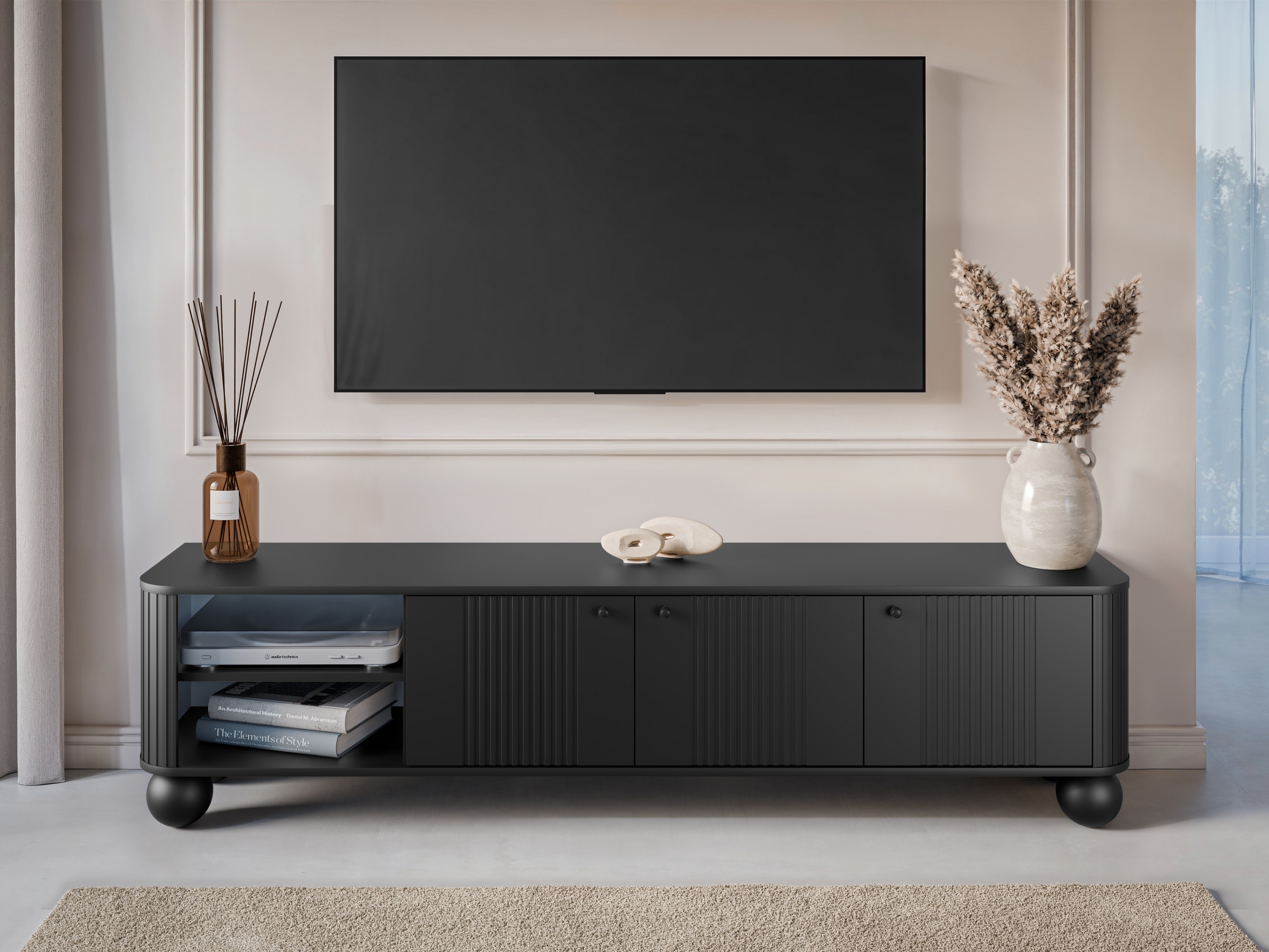 TV-taso Fioveso 102 (Musta)