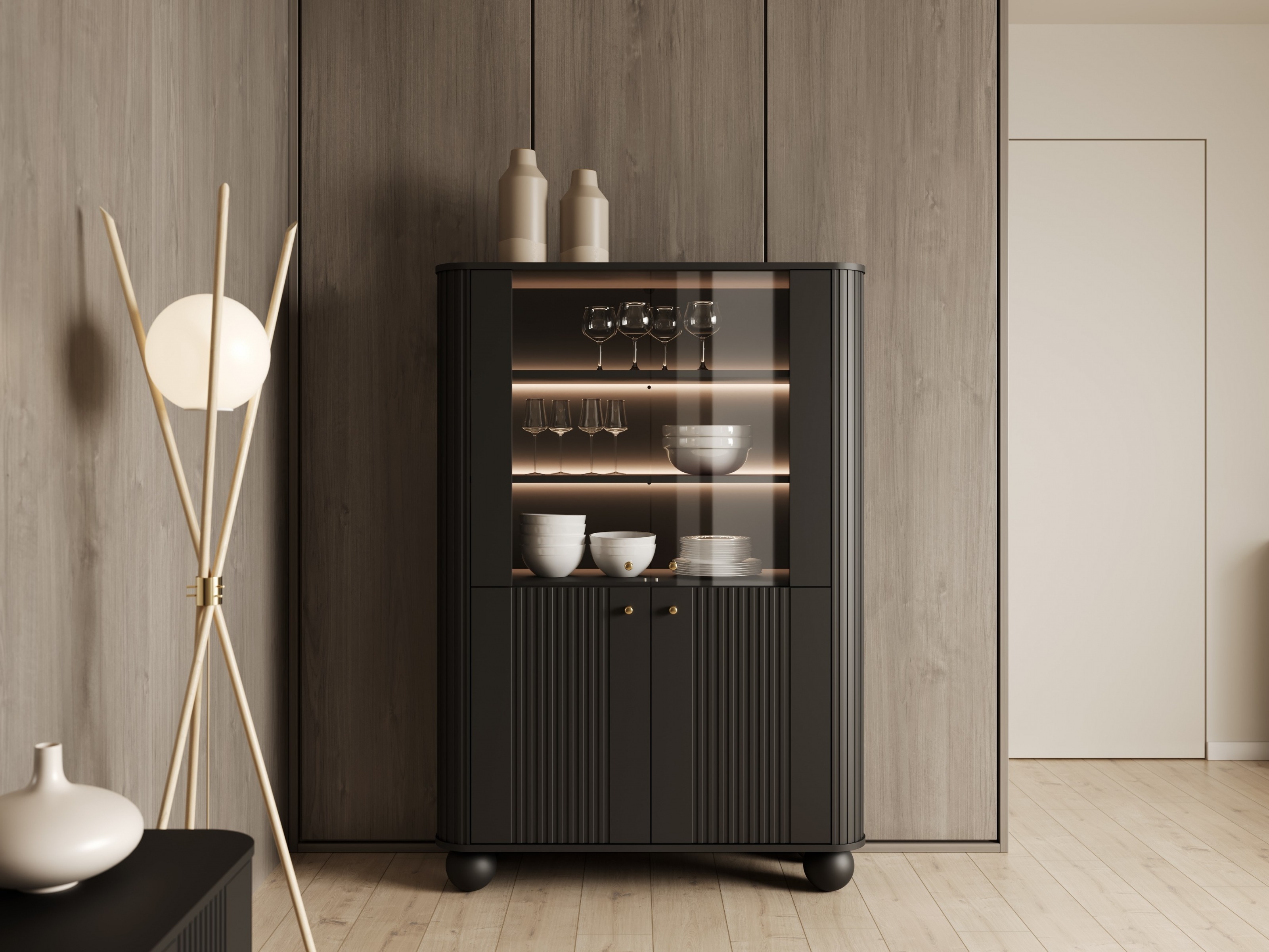 Hylly Fioveso 105 (Musta)