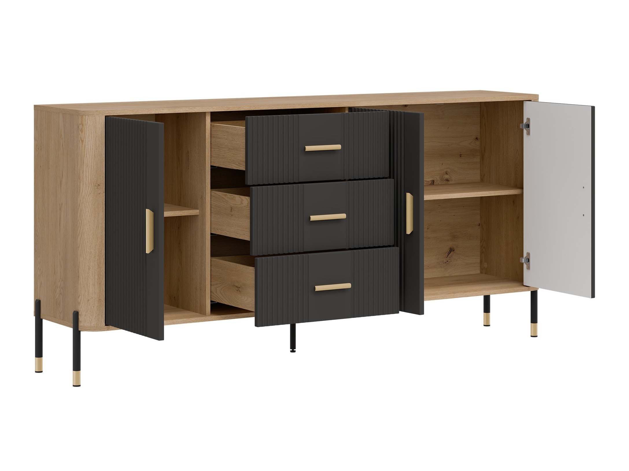 Olohuonesetti Flosora 147 (Antrasiitti)