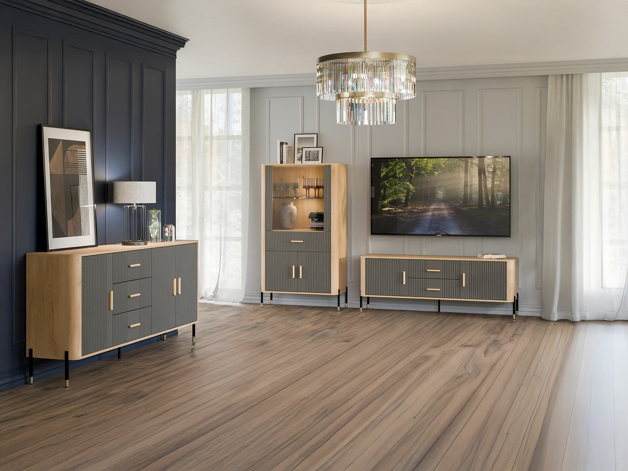 Olohuonesetti Flosora 147 (Harmaa)