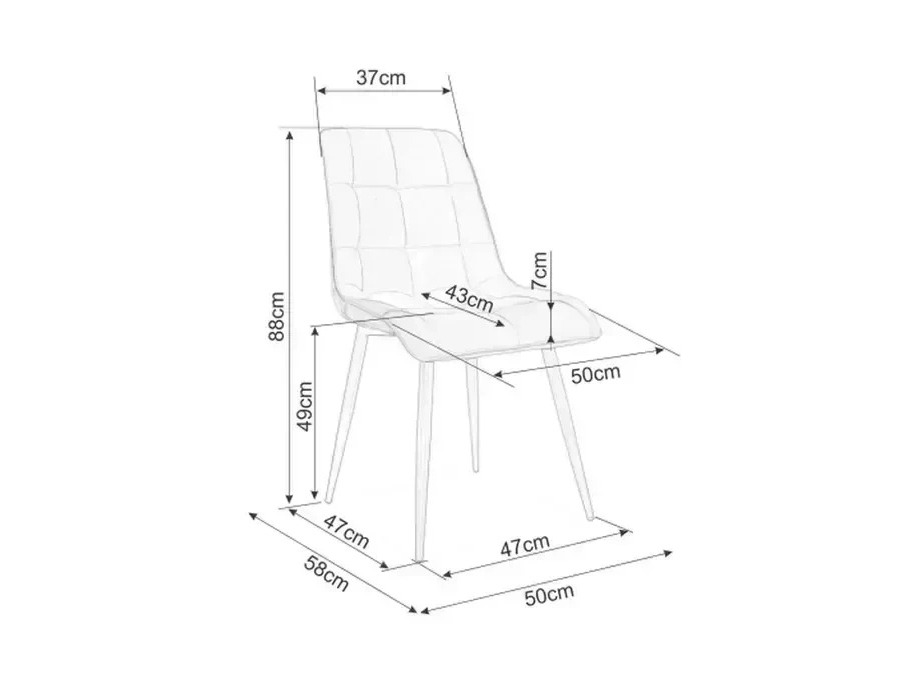 Tuoli Detroit 883 (Vaalea beige)