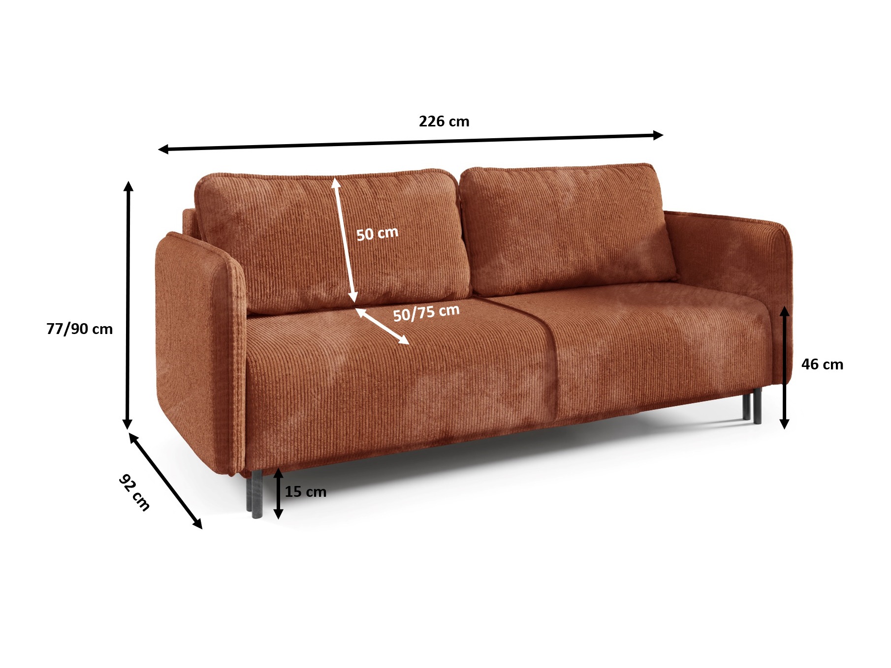Vuodesohva Franklin 121 (Poso 02)
