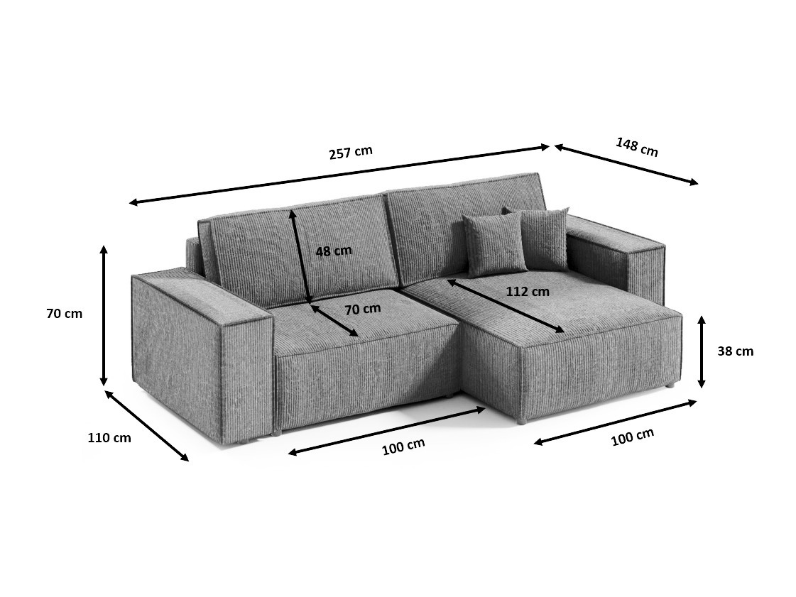 Kulmasohva Franklin 148 (Poso 100)