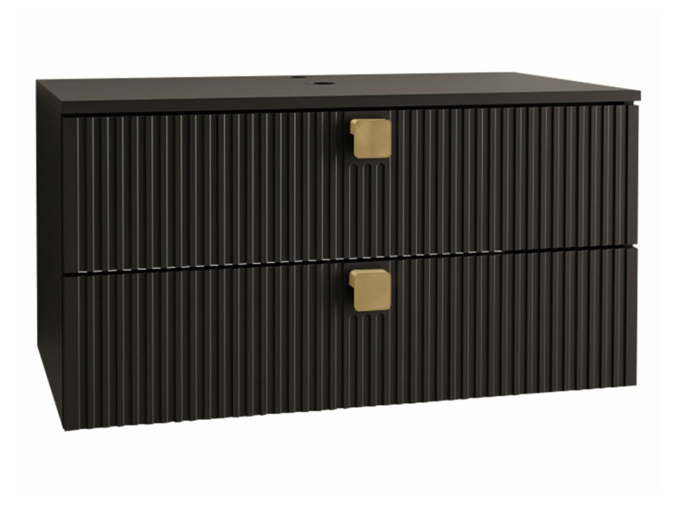 Kylpyhuoneen allasseinäkaappi Panium (Musta)