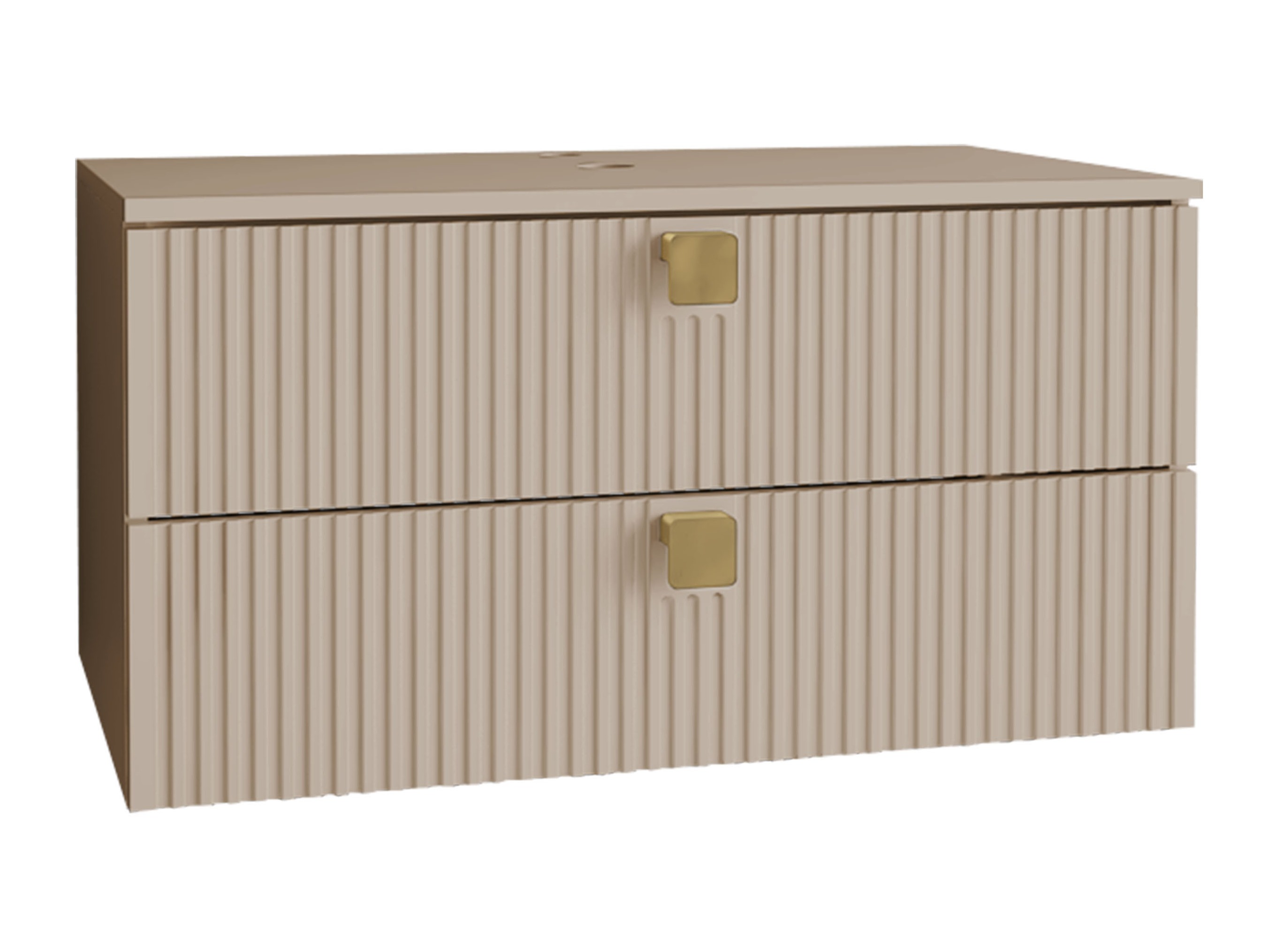 Kylpyhuoneen allasseinäkaappi Panium (Vaaleanruskea)