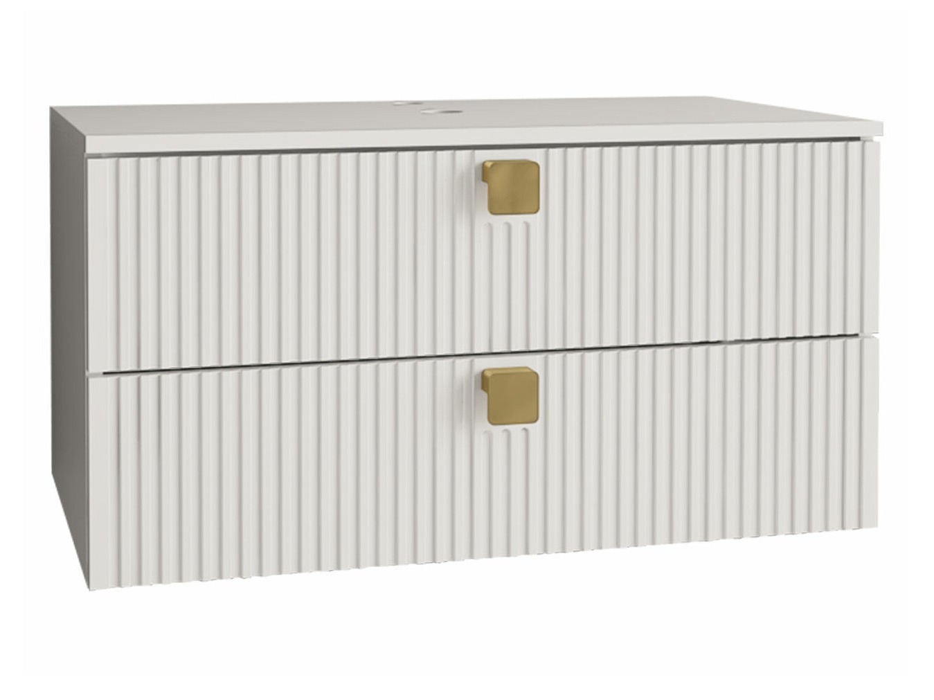 Kylpyhuoneen allasseinäkaappi Panium (Valkoinen)