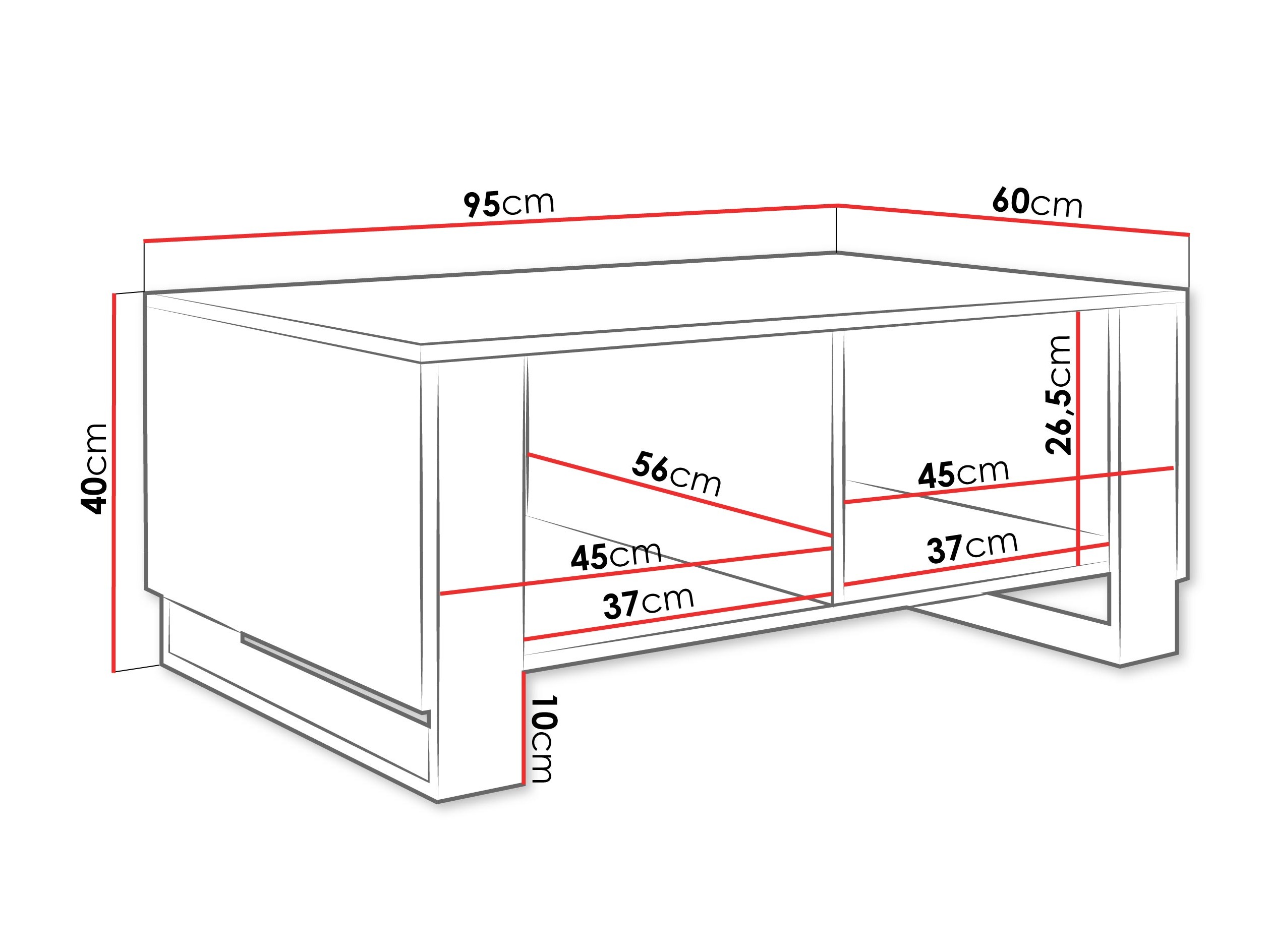 Sohvapöytä Comfivo Vestora
