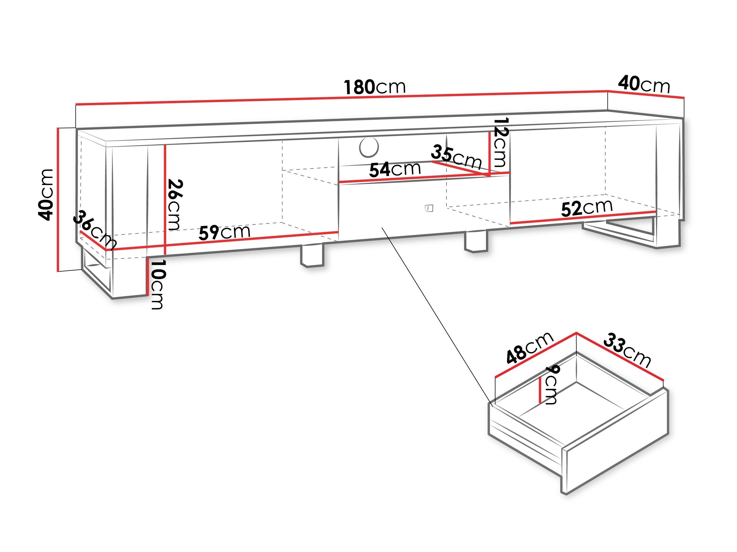 TV-taso Comfivo Vestora