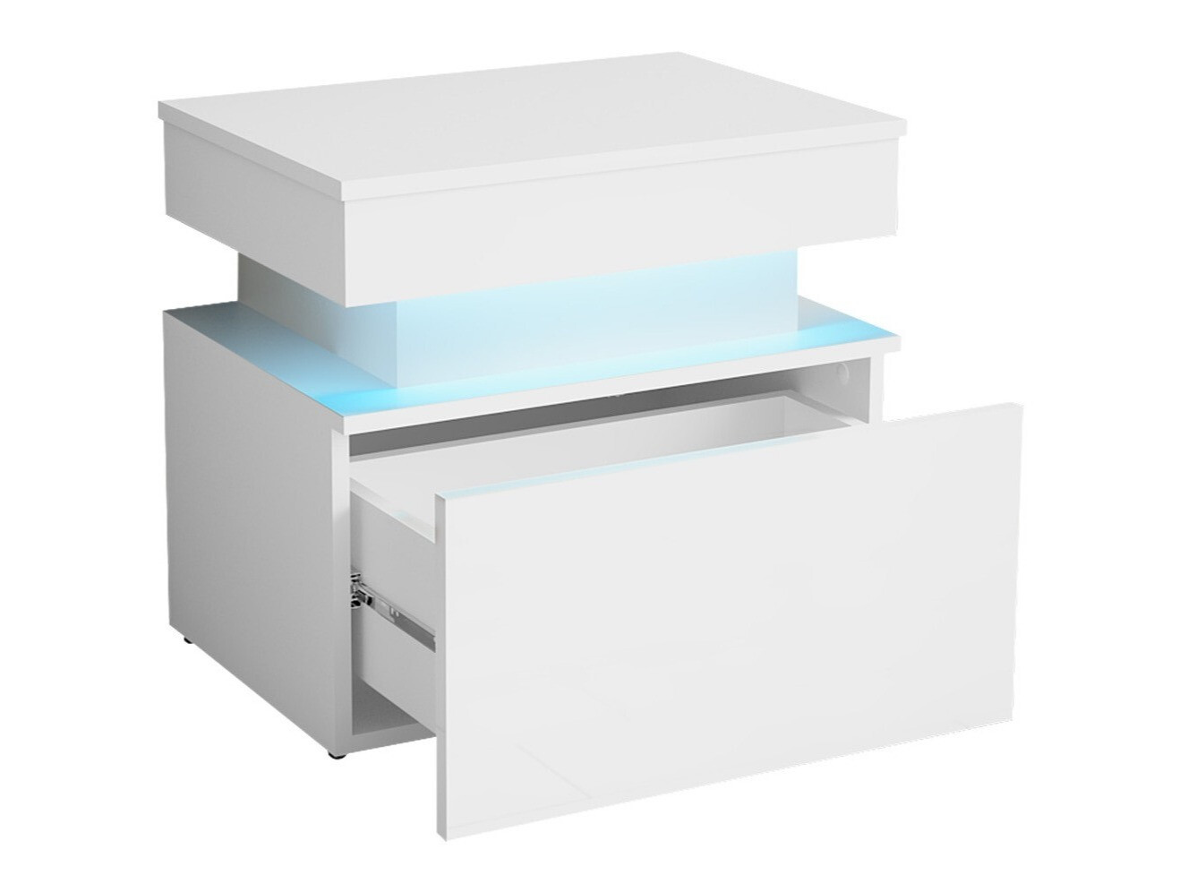 Yöpöytä Monfero (Musta + Kiiltävä musta)