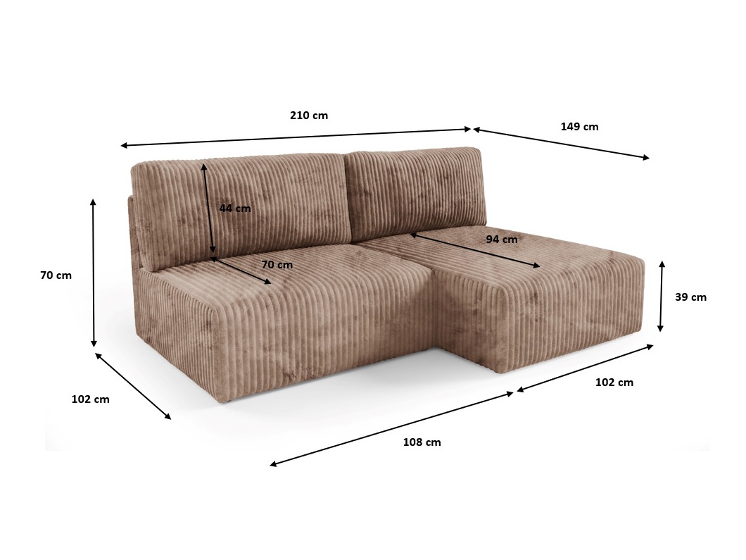 Kulmasohva Franklin 158 (Tilia 77)