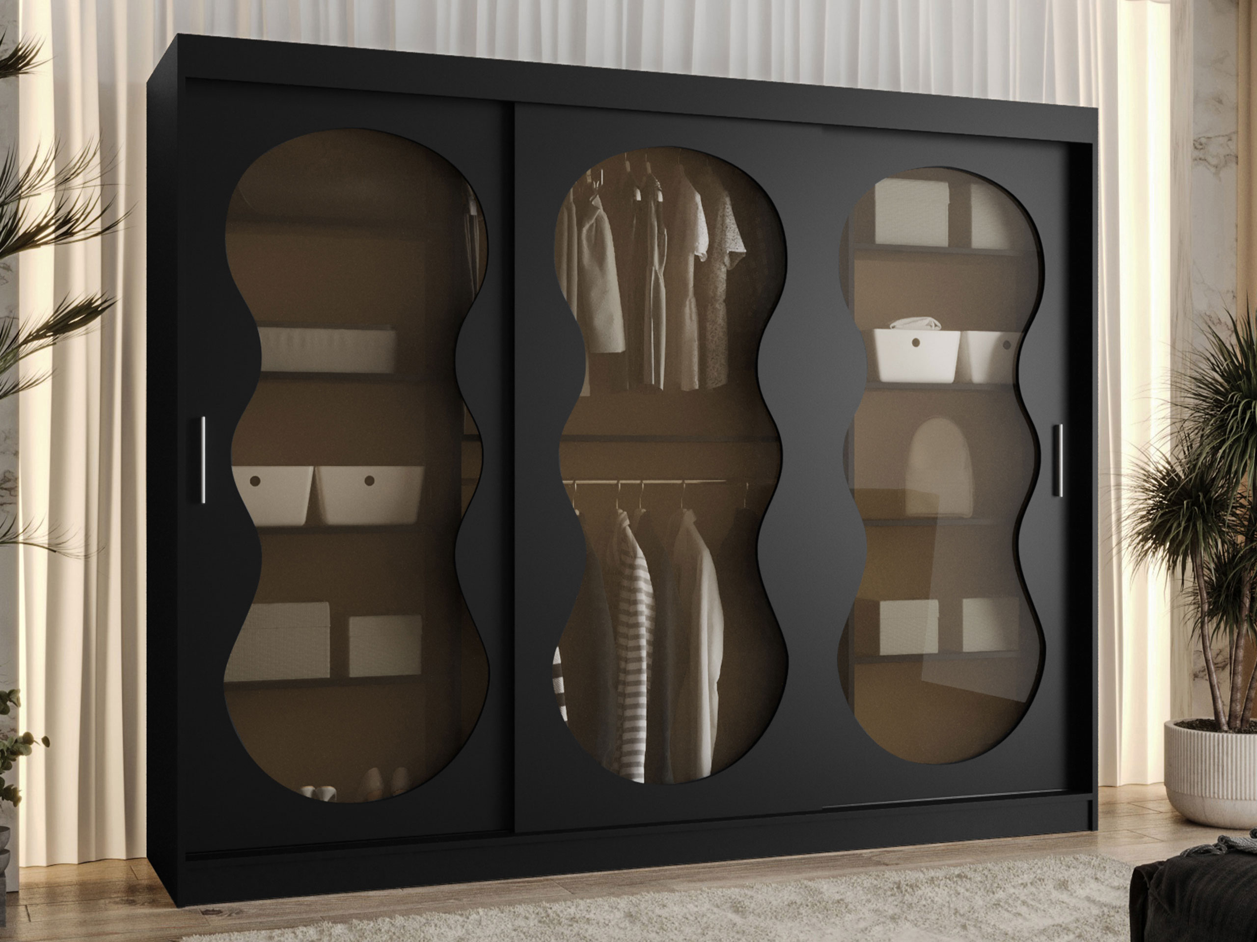 Vaatekaappi Hartford 534 (Musta)