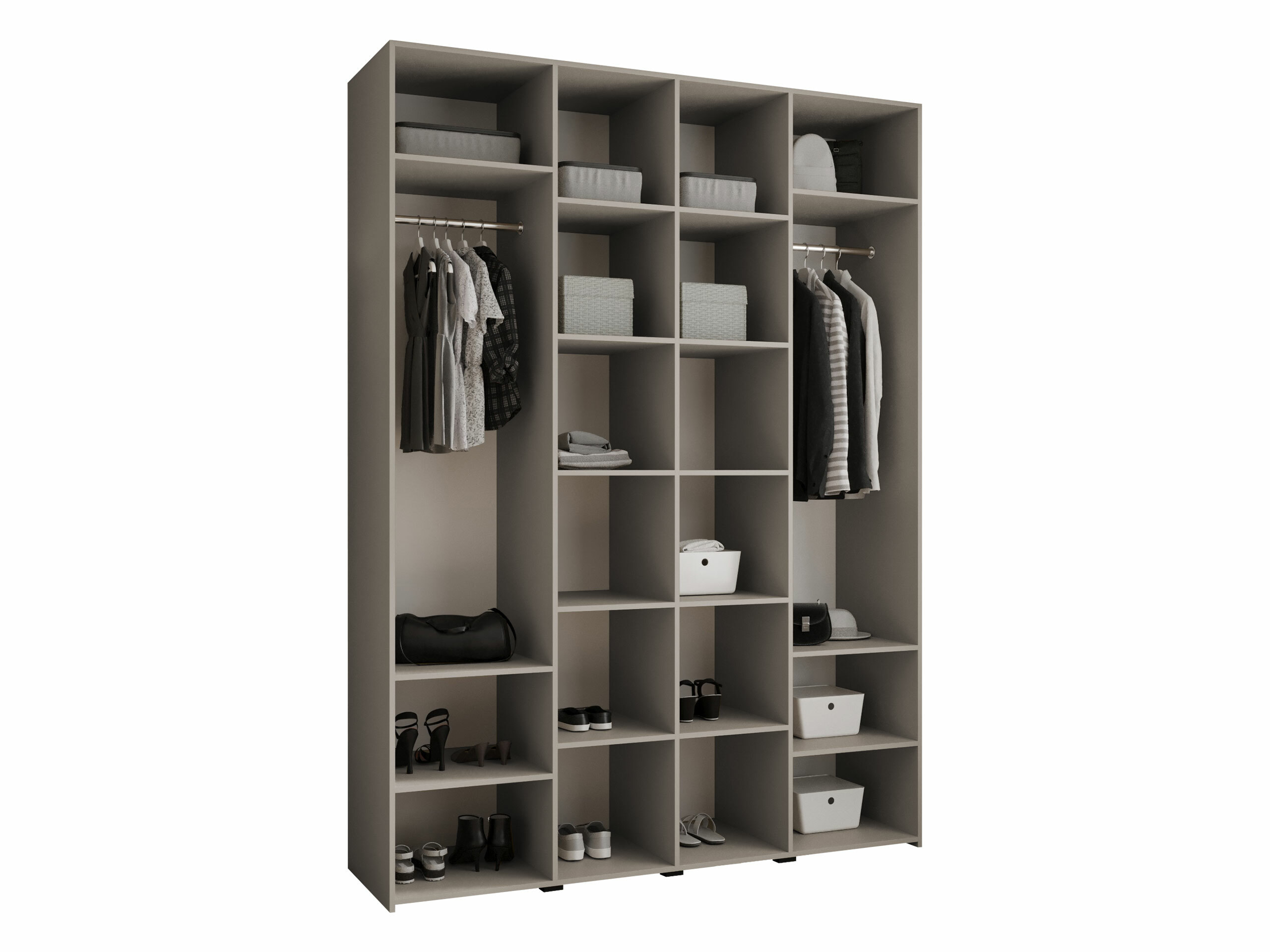 Vaatekaappi Hartford 564 (Valkoinen)