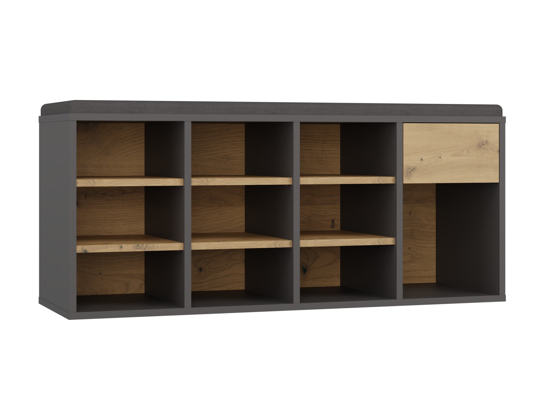 Kenkähylly Mandeville 322 (Antrasiitti)