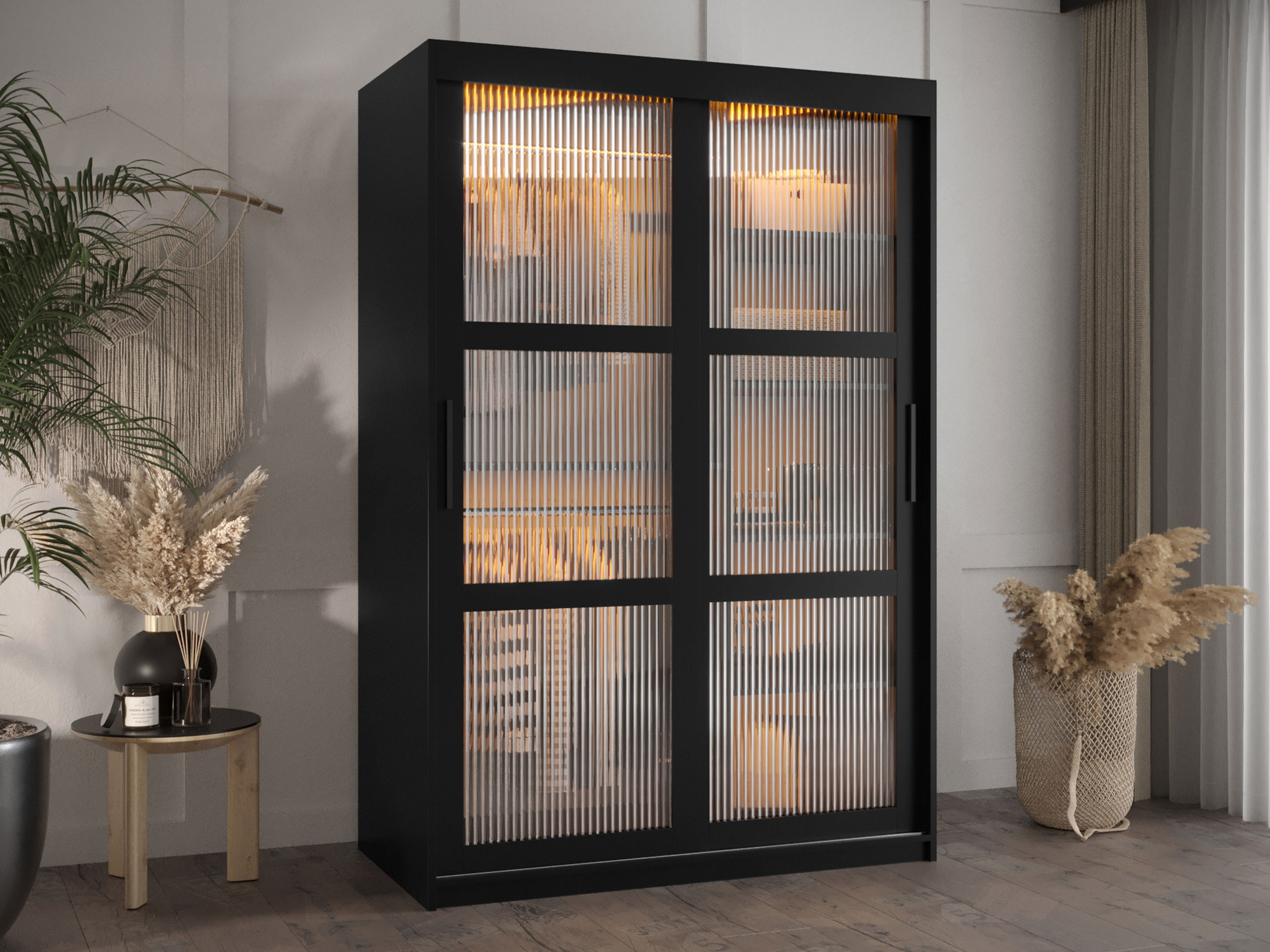 Vaatekaappi Hartford 575 (Musta)