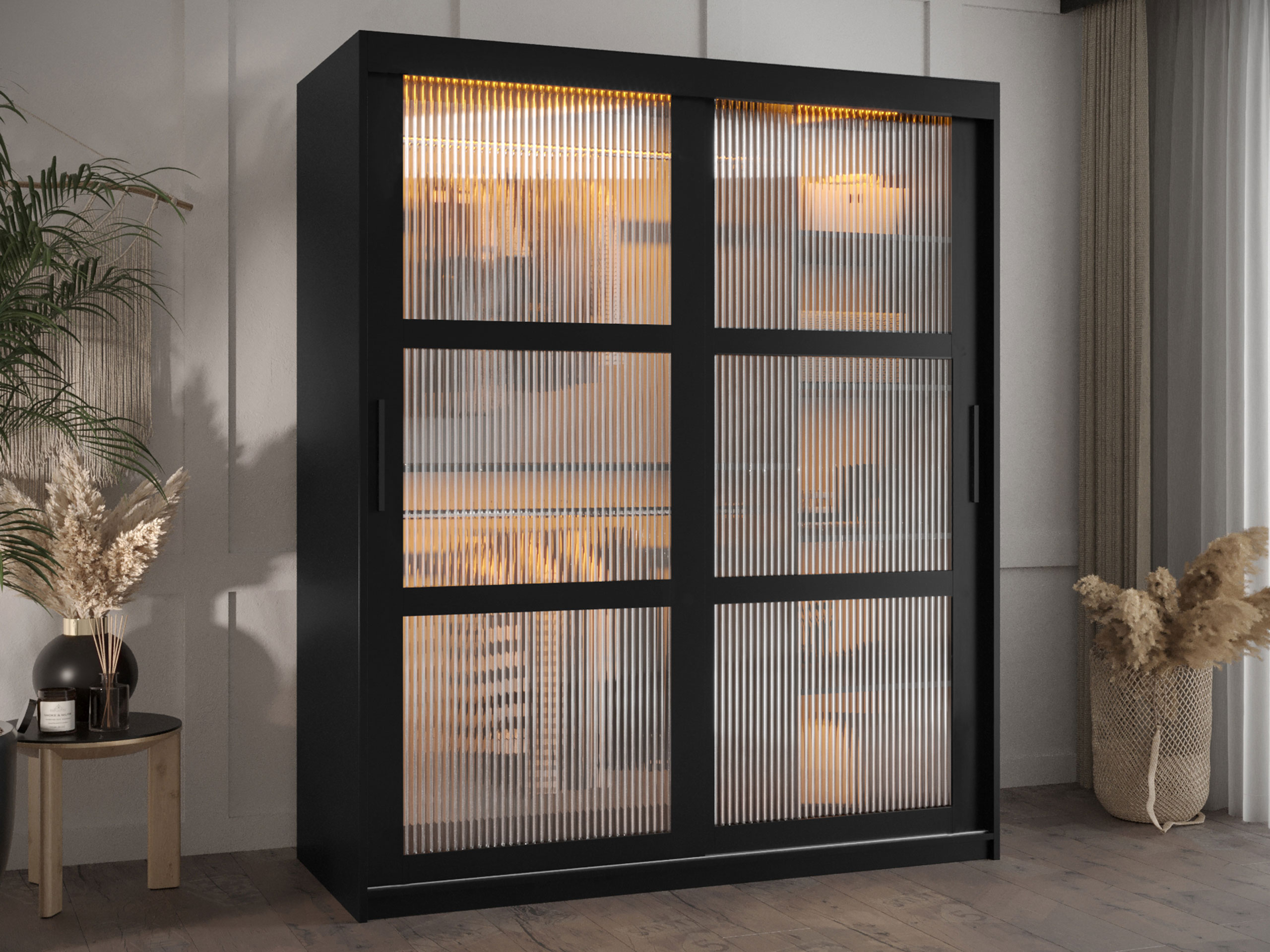 Vaatekaappi Hartford 575 (Musta)