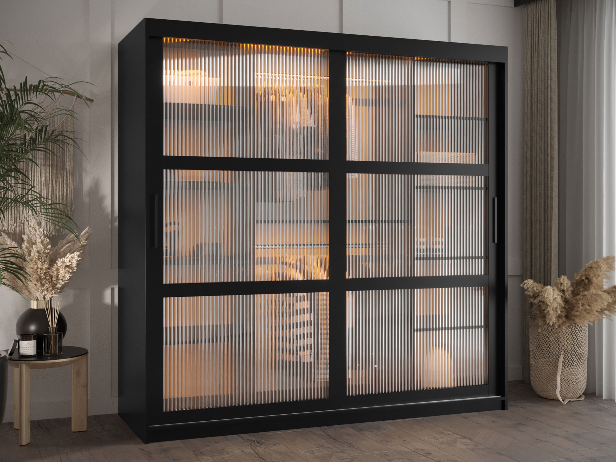 Vaatekaappi Hartford 575 (Musta)