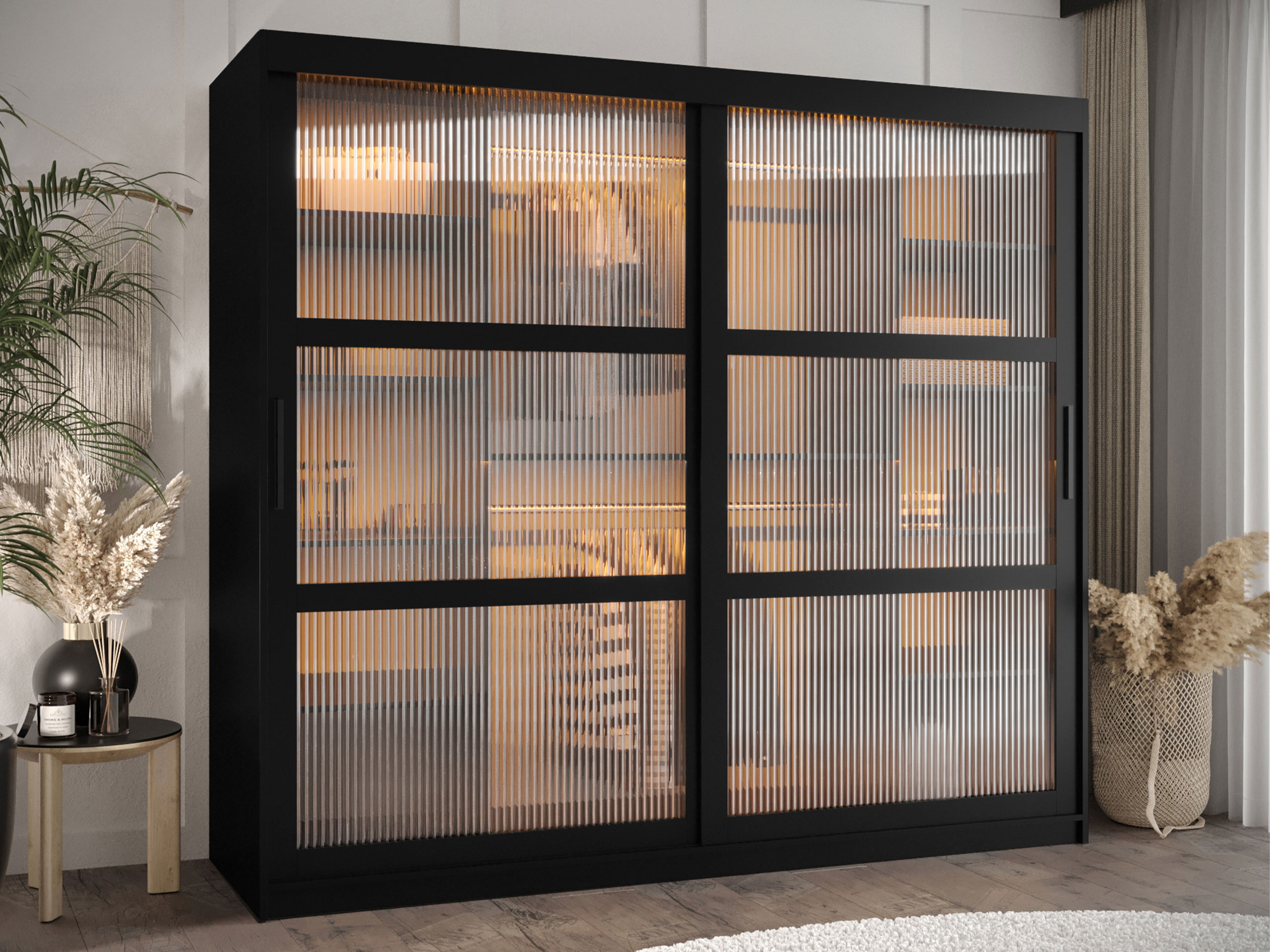 Vaatekaappi Hartford 575 (Musta)