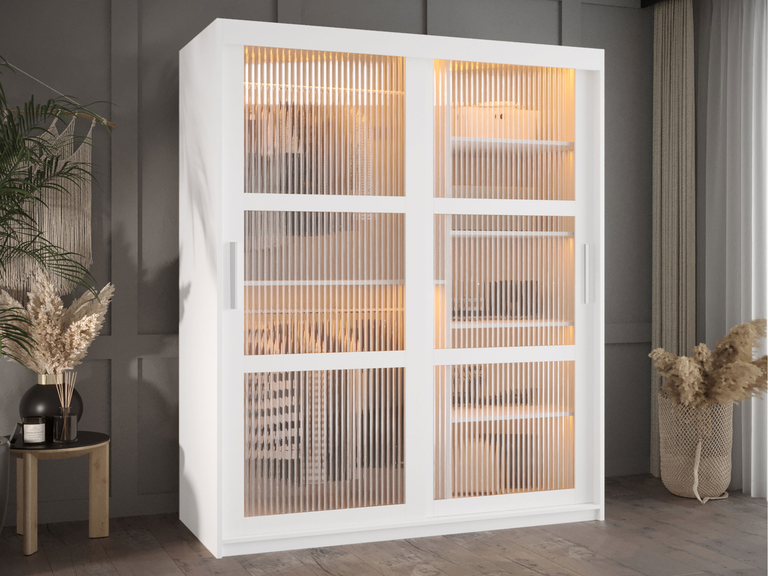 Vaatekaappi Hartford 575 (Valkoinen)