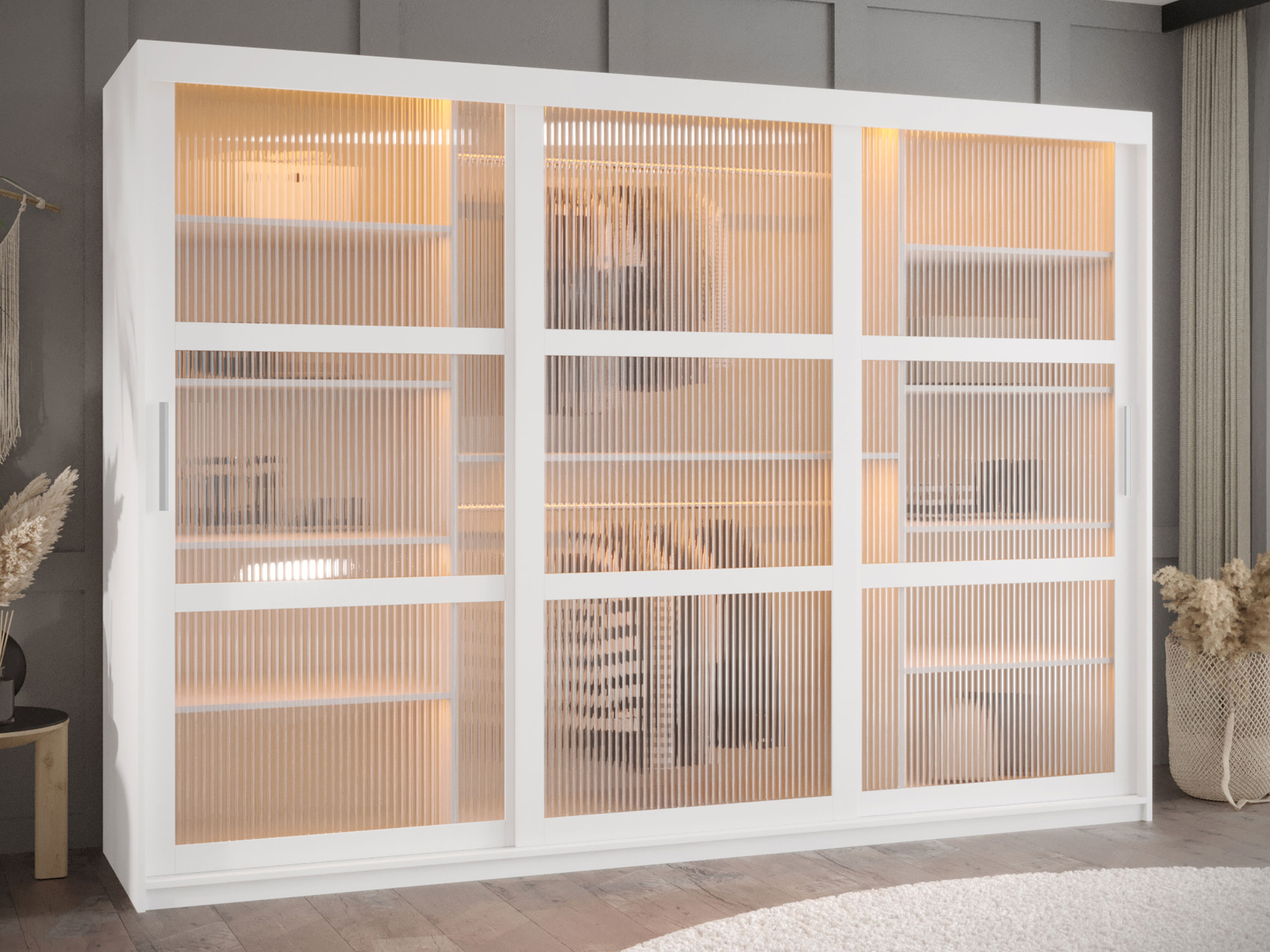 Vaatekaappi Hartford 575 (Valkoinen)