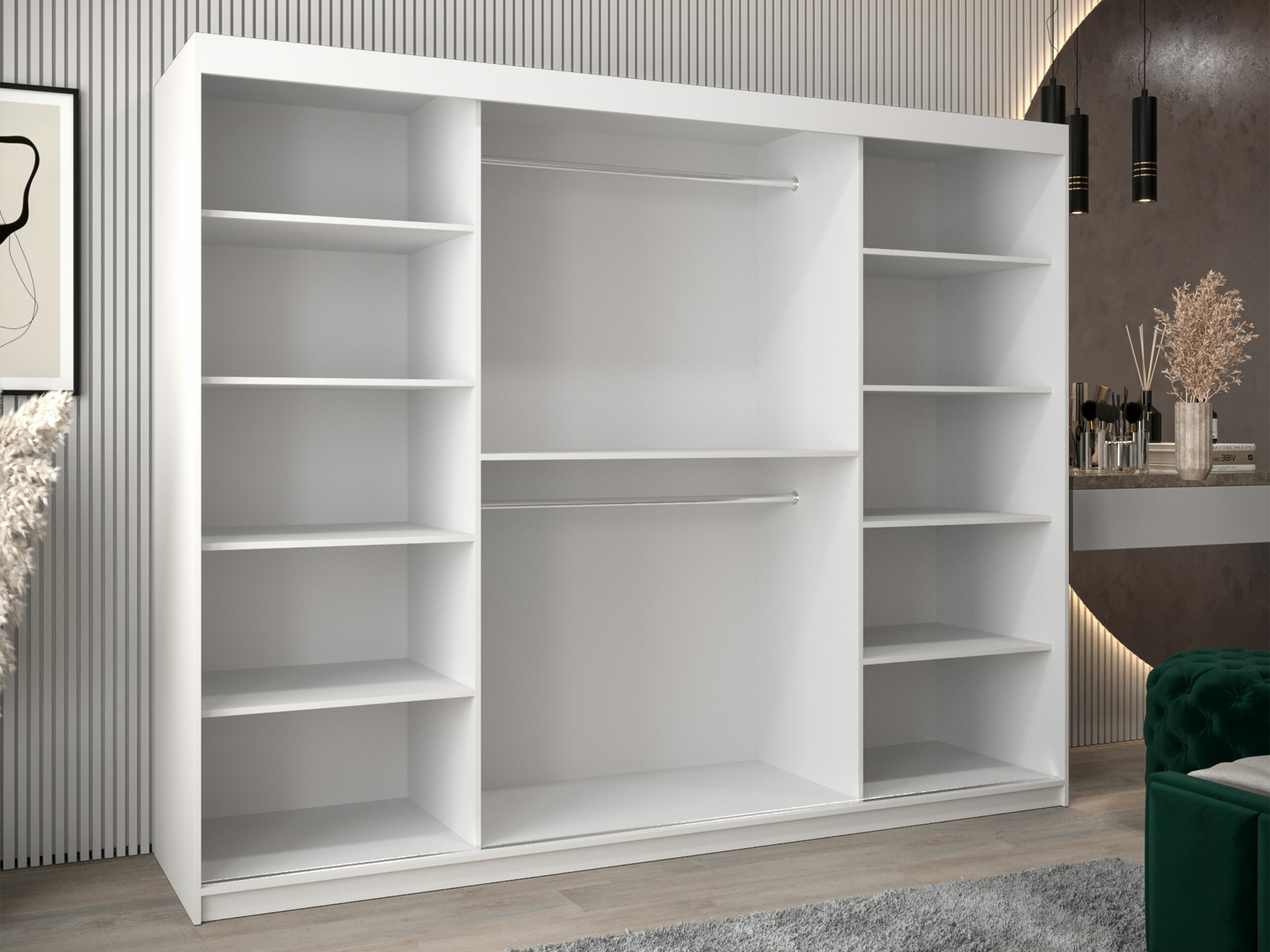 Vaatekaappi Hartford 575 (Valkoinen)