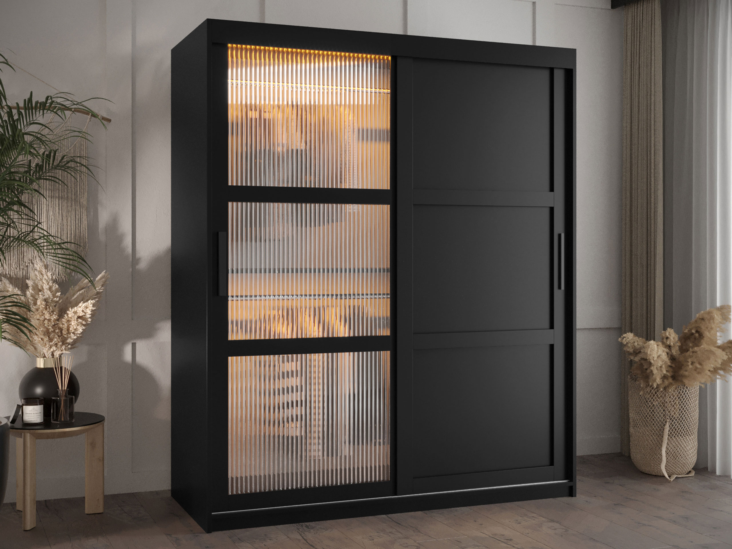 Vaatekaappi Hartford 577 (Musta)