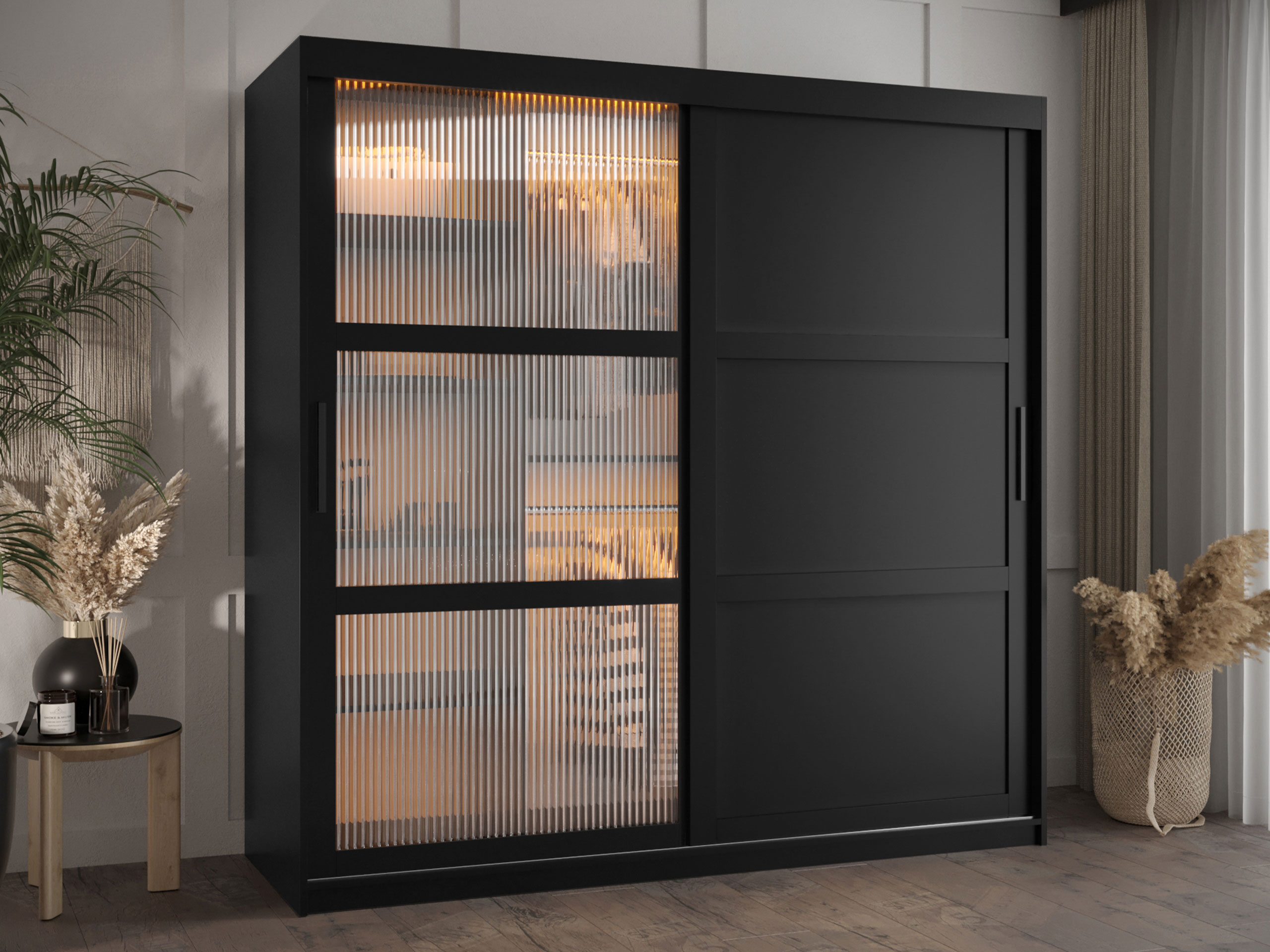 Vaatekaappi Hartford 577 (Musta)