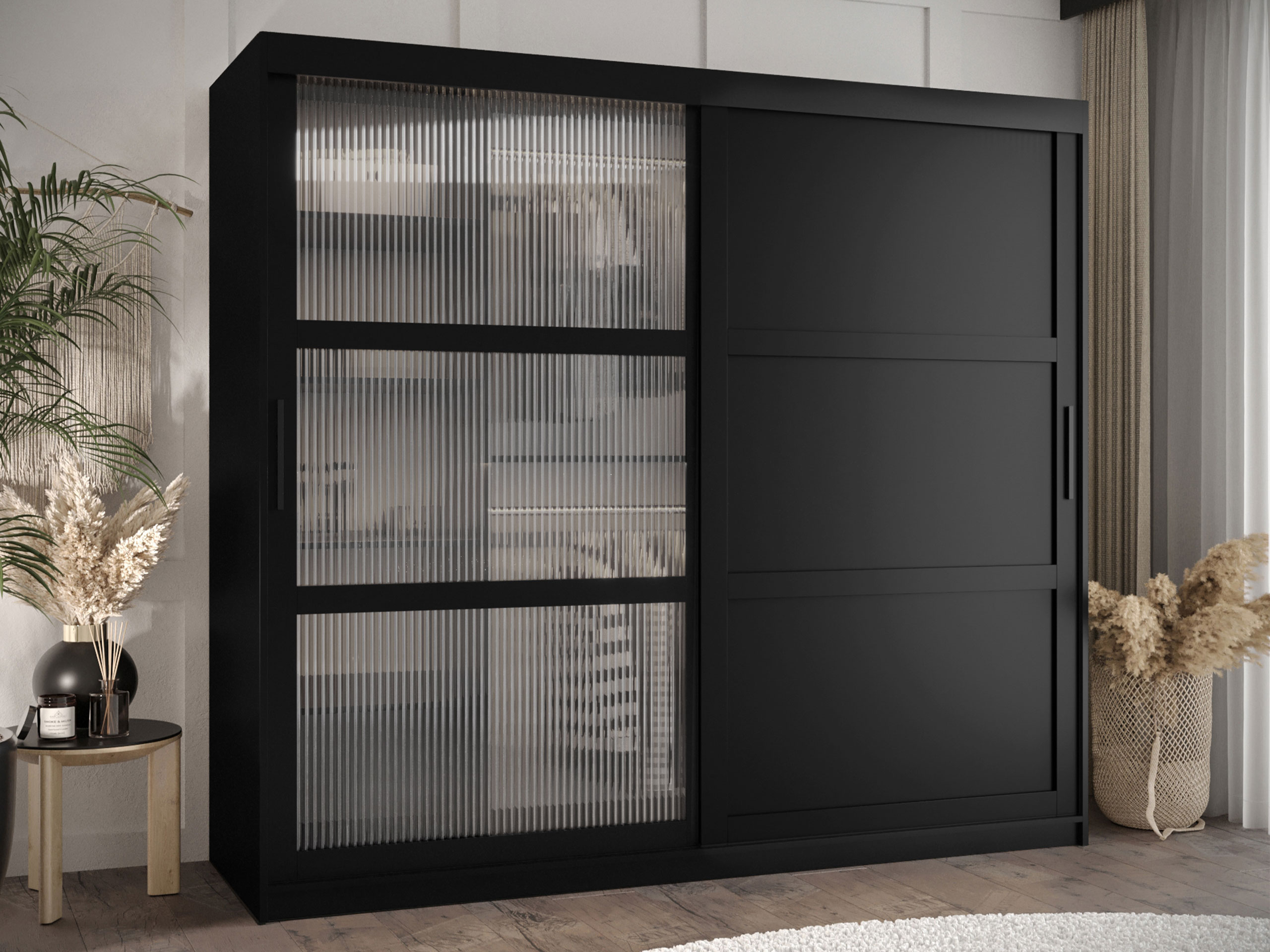 Vaatekaappi Hartford 577 (Musta)