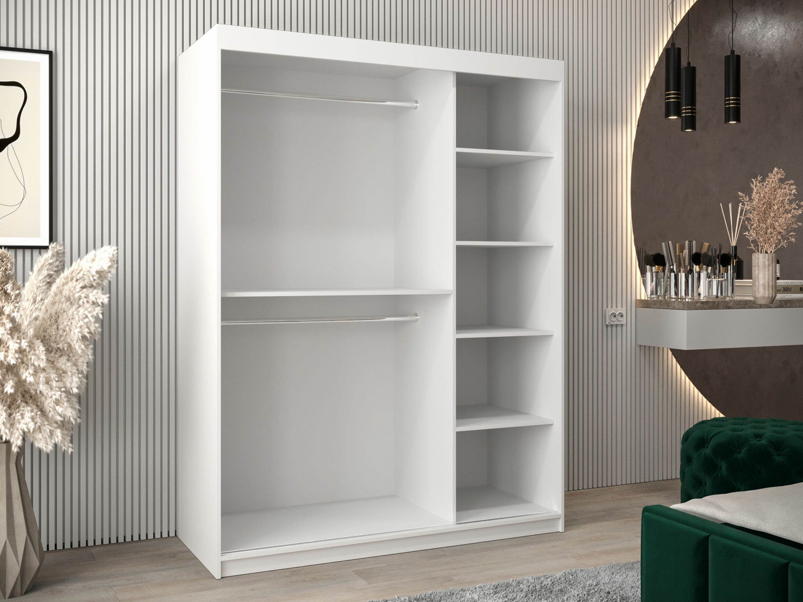 Vaatekaappi Hartford 577 (Musta)