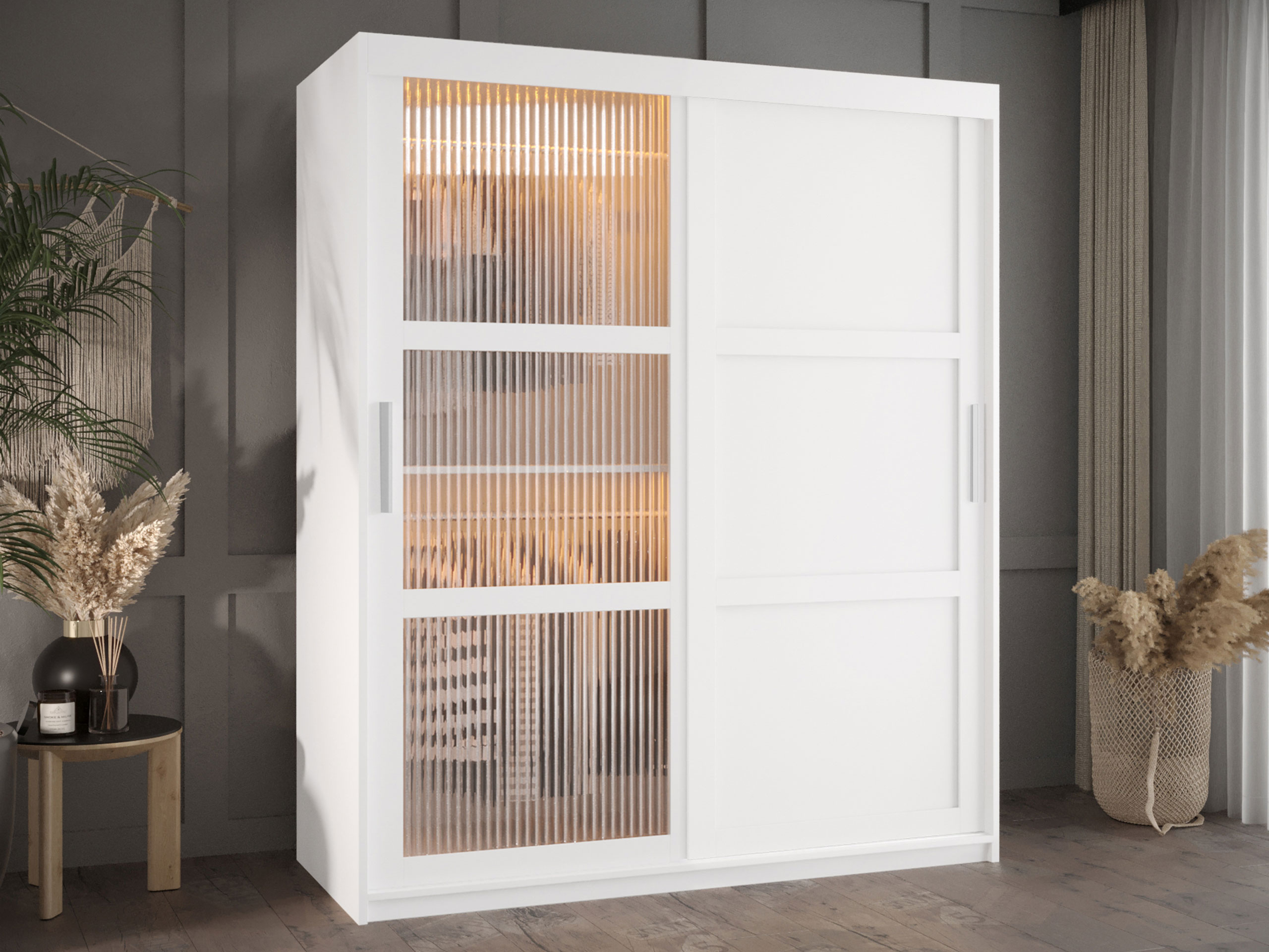 Vaatekaappi Hartford 577 (Valkoinen)