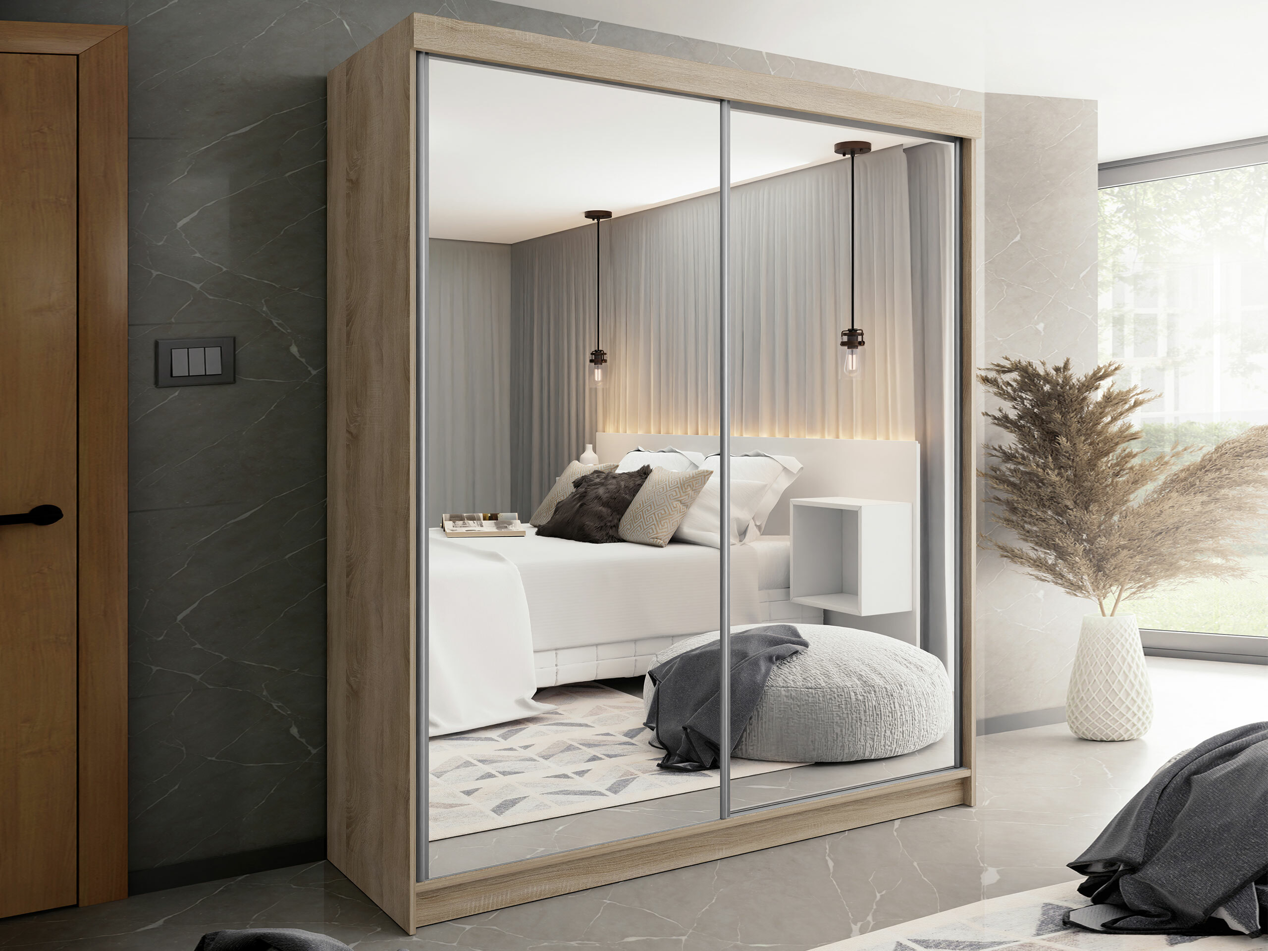 Vaatekaappi Dover 106 (Sonoma-tammi)