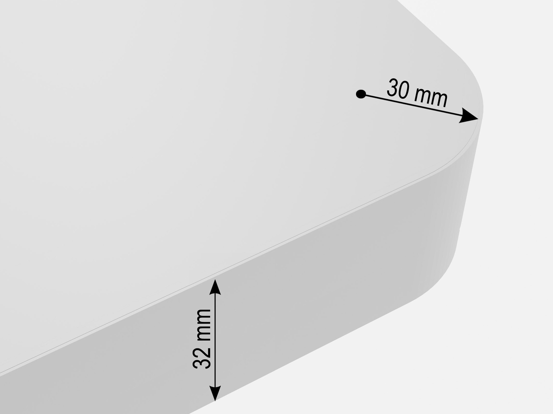 Korkeussäädettävä työpöytä Buffalo 184 (Valkoinen)