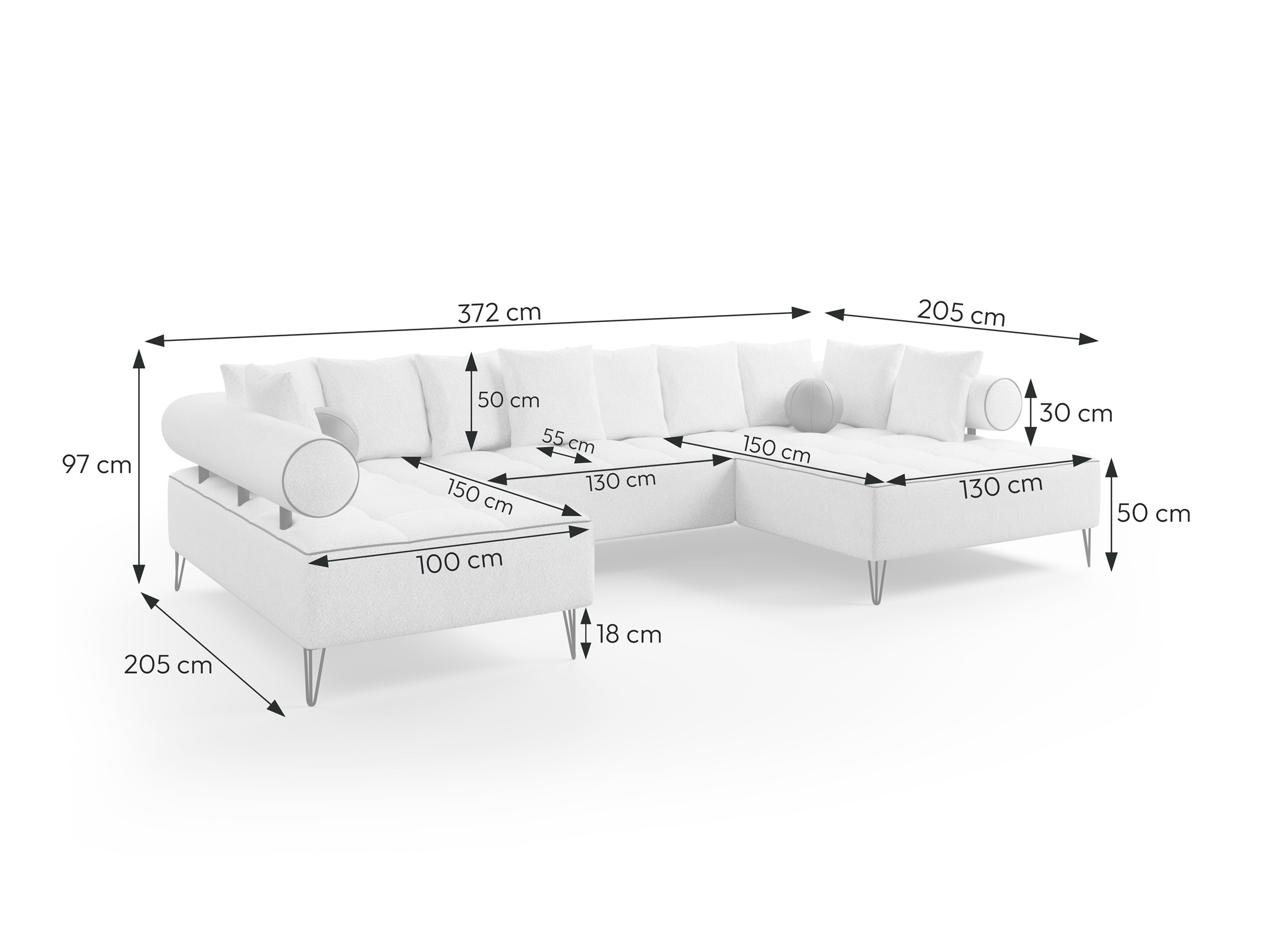 Kulmasohva Margate 112 (Lambi 13 + Pehmeä 31)