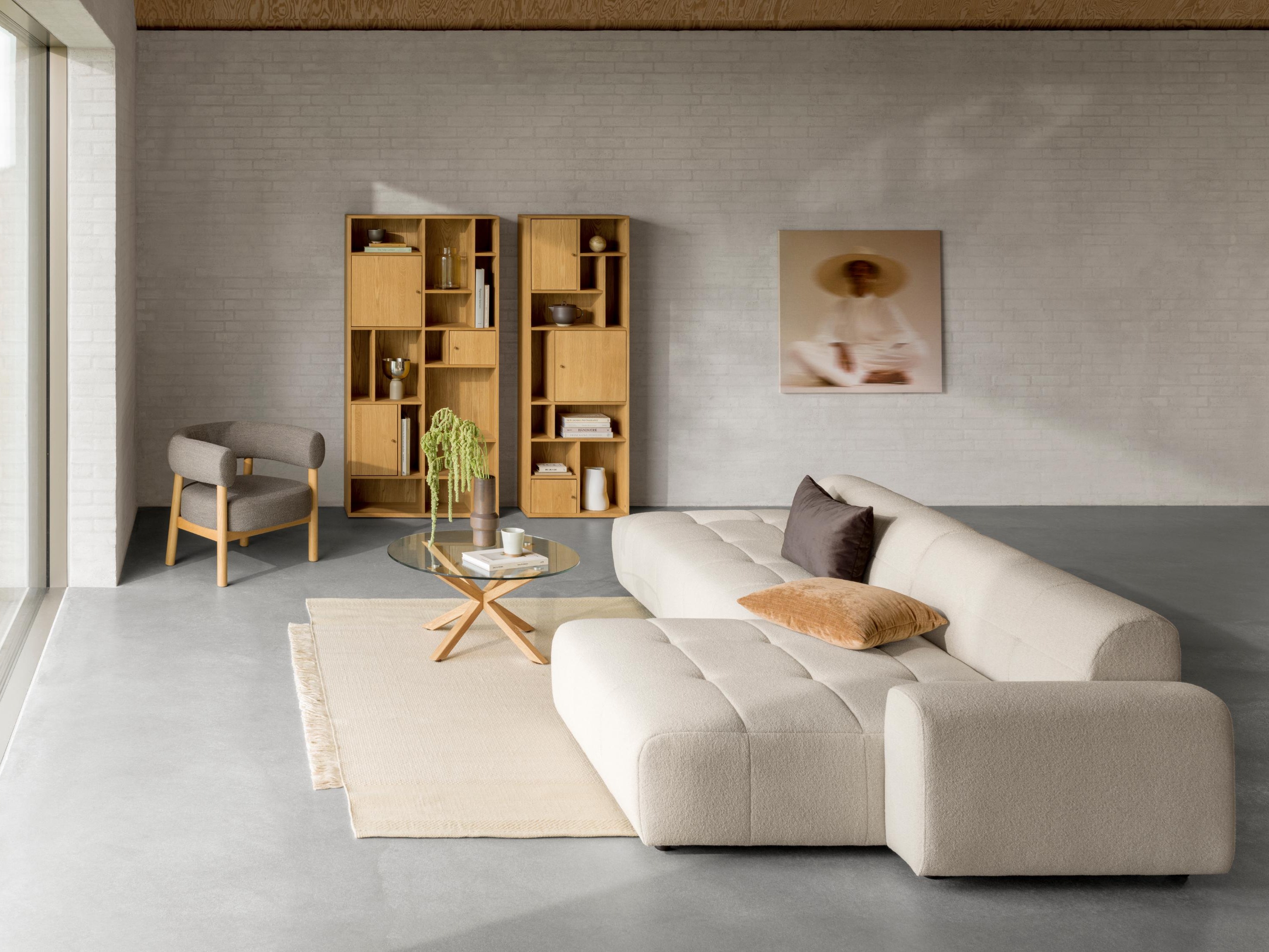 Sohvapöytä Norsica 112 (Vaaleanruskea)