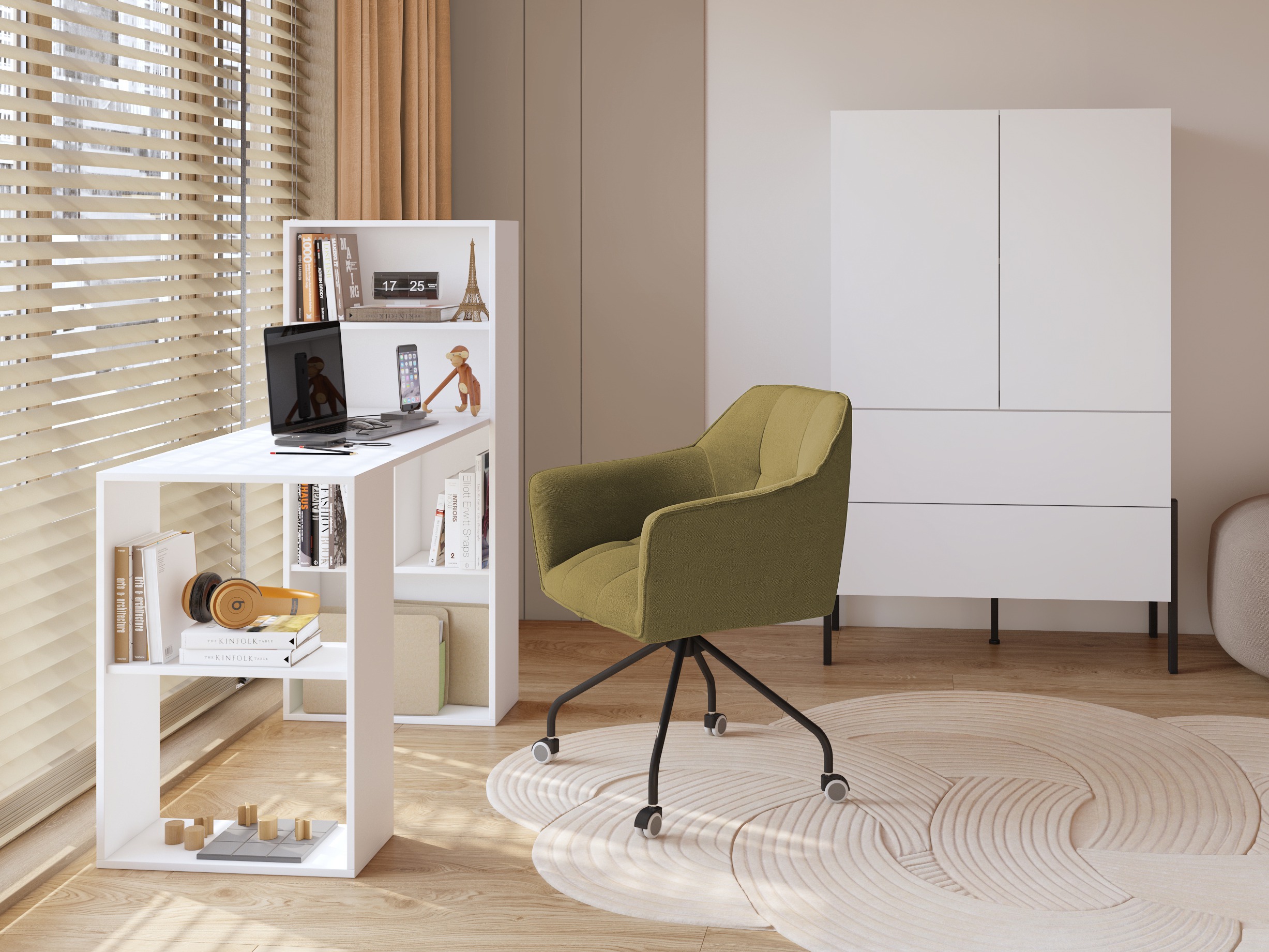 Työpöytä Austin 329 (Valkoinen)