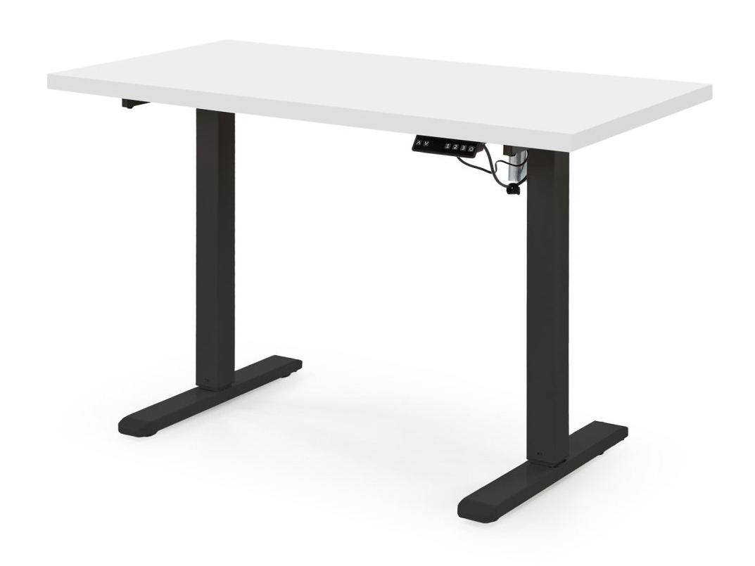 Korkeussäädettävä työpöytä Houston 1942 (Valkoinen + Musta)