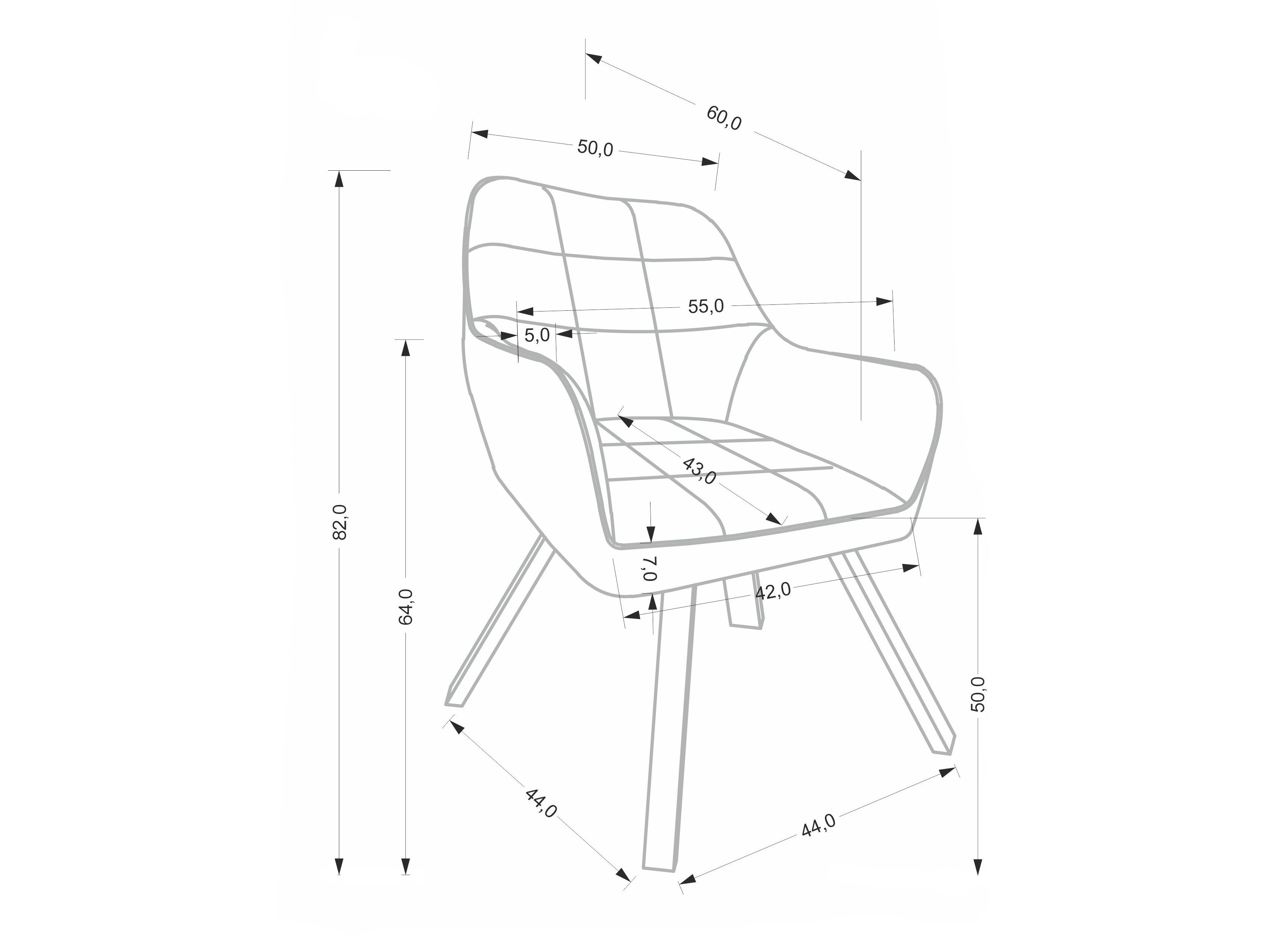Tuoli Houston 2070 (Harmaa)