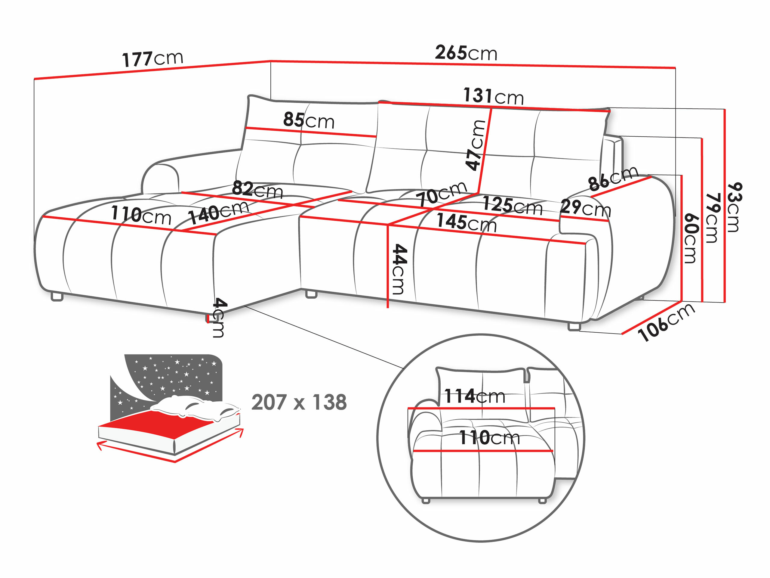 Kulmasohva TrendyNest Corvella (Velo 635)