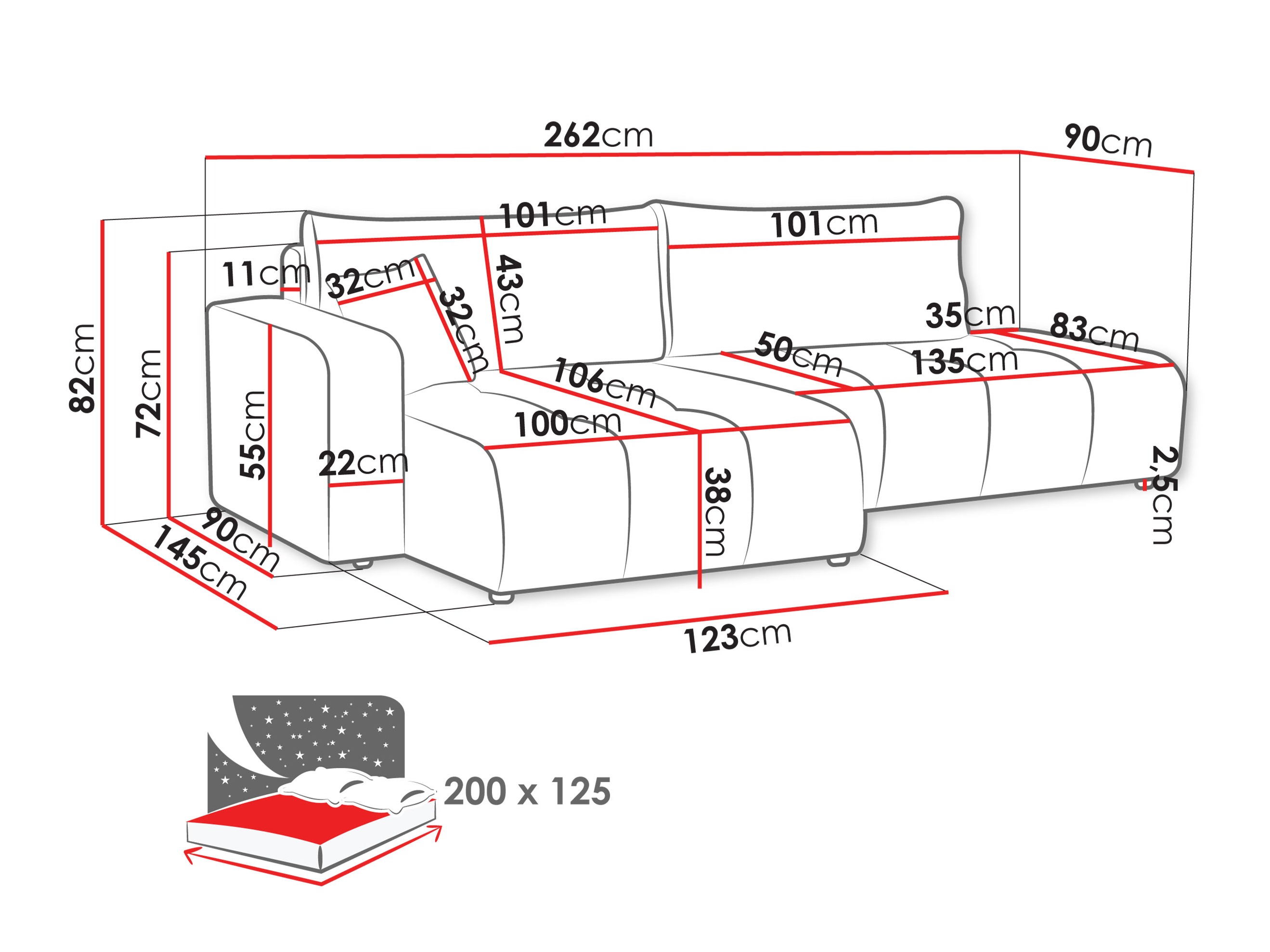 Kulmasohva Comfivo Laurus III (Velo 621)