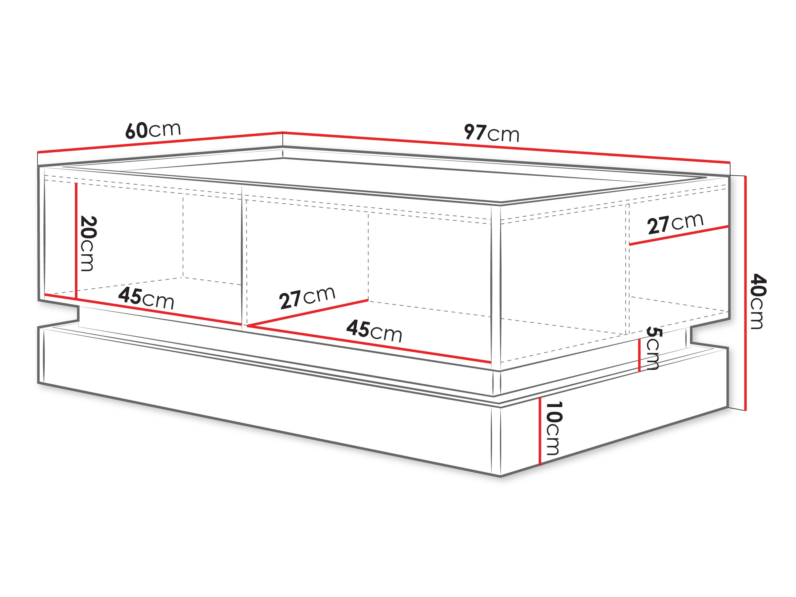 Sohvapöytä Comfivo Tilia (Vaaleanruskea + Tammi)