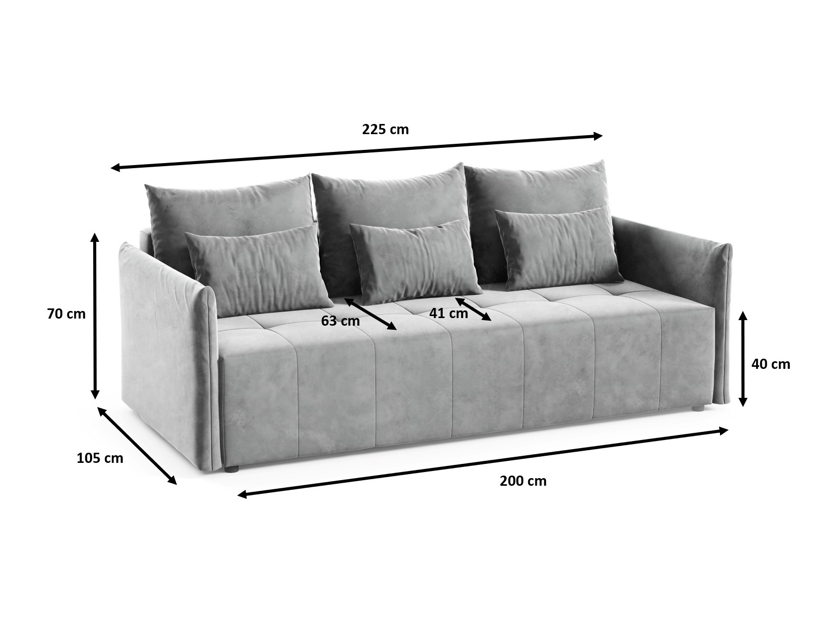 Vuodesohva Franklin 193 (Paros 02)