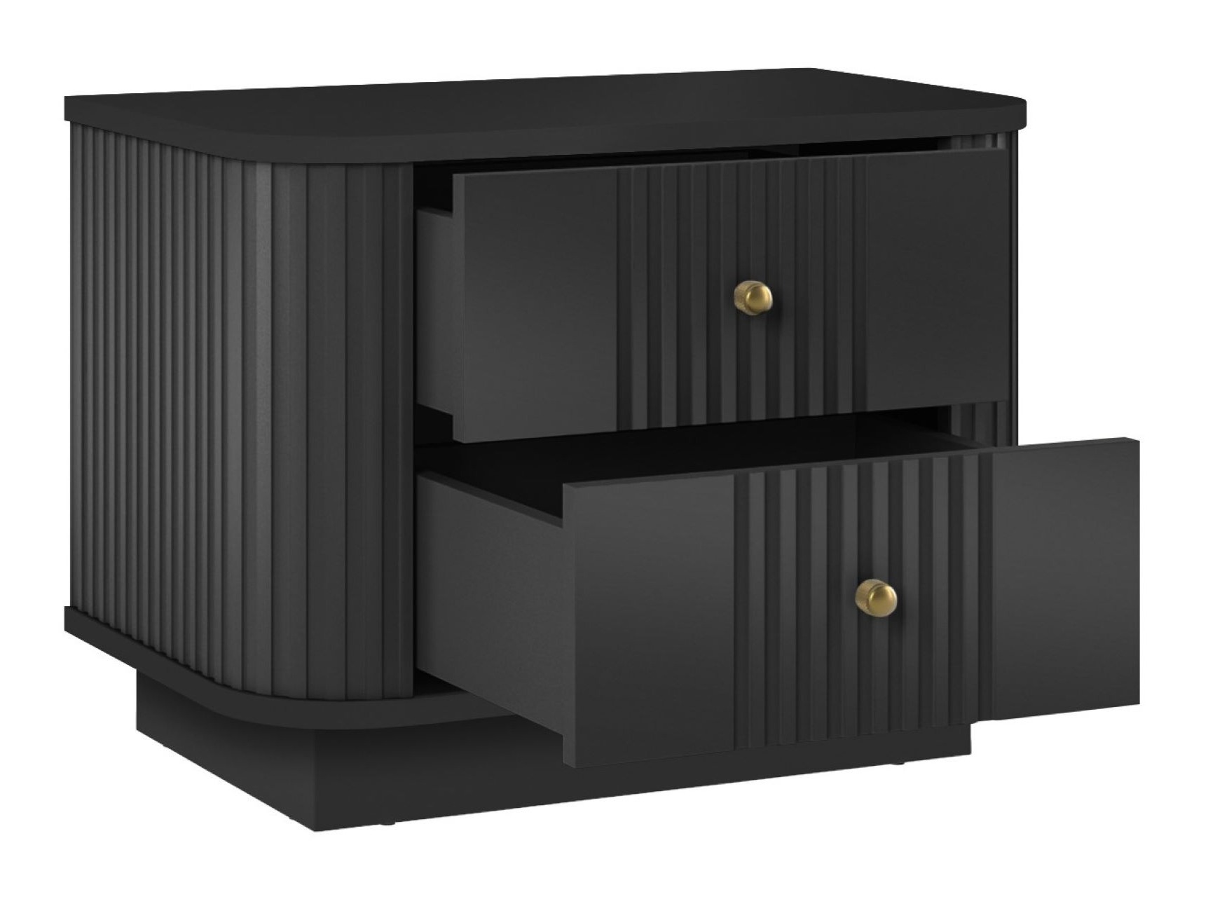 Yöpöytäsetti Levfene 105 (Musta)