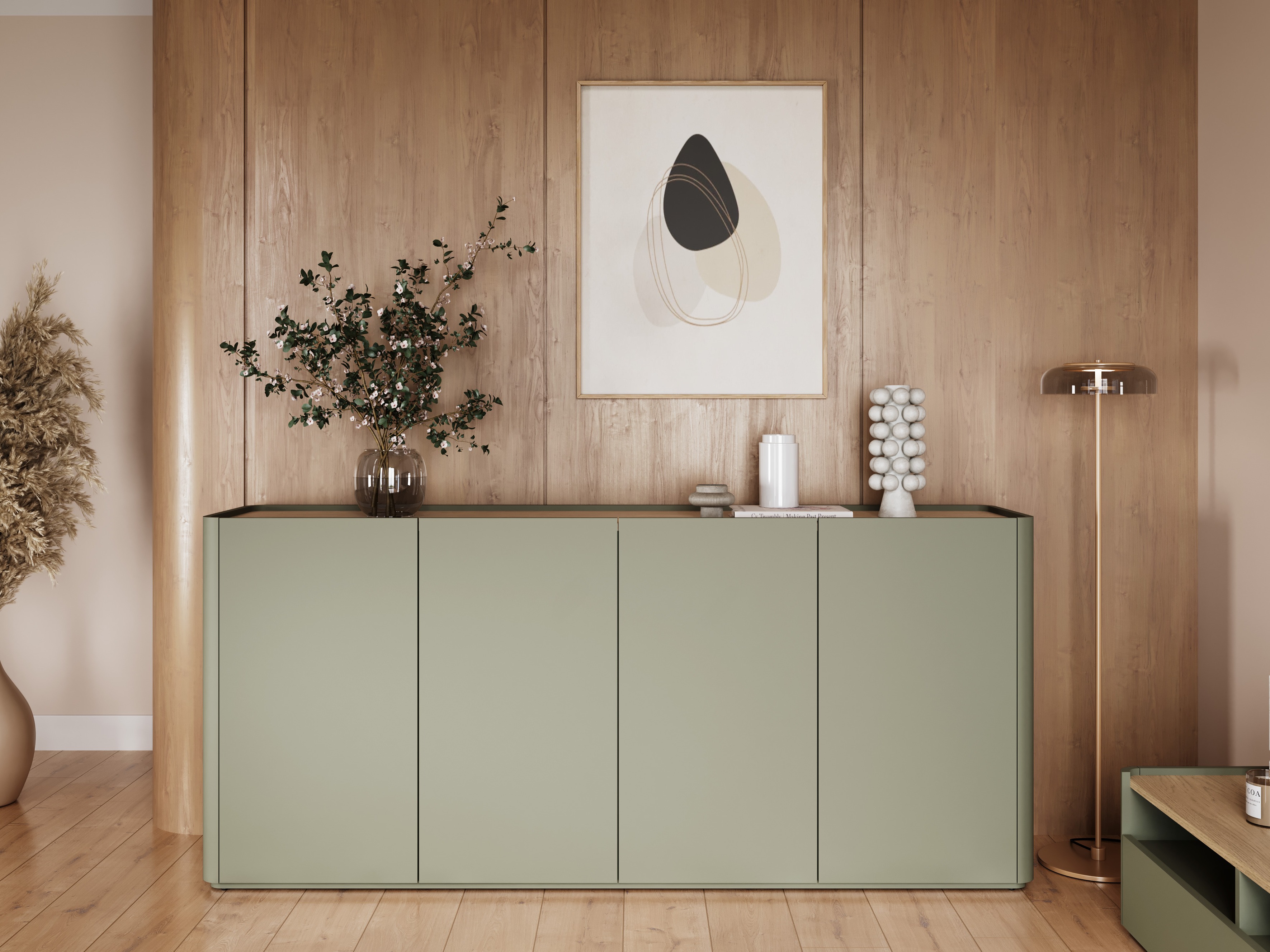 Senkki Elbmira 102 (Pölyinen vihreä + Tammi)