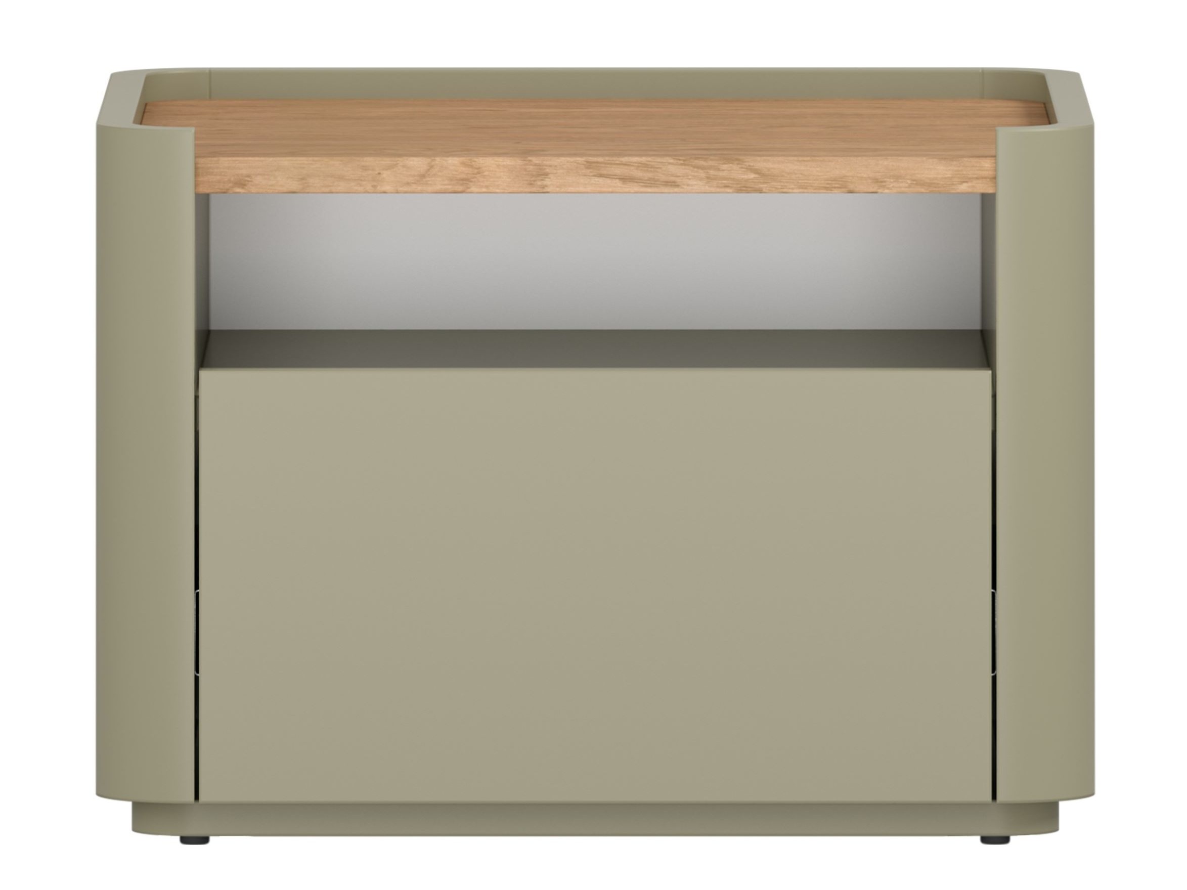 Yöpöytä Elbmira 100 (Pölyinen vihreä + Tammi)