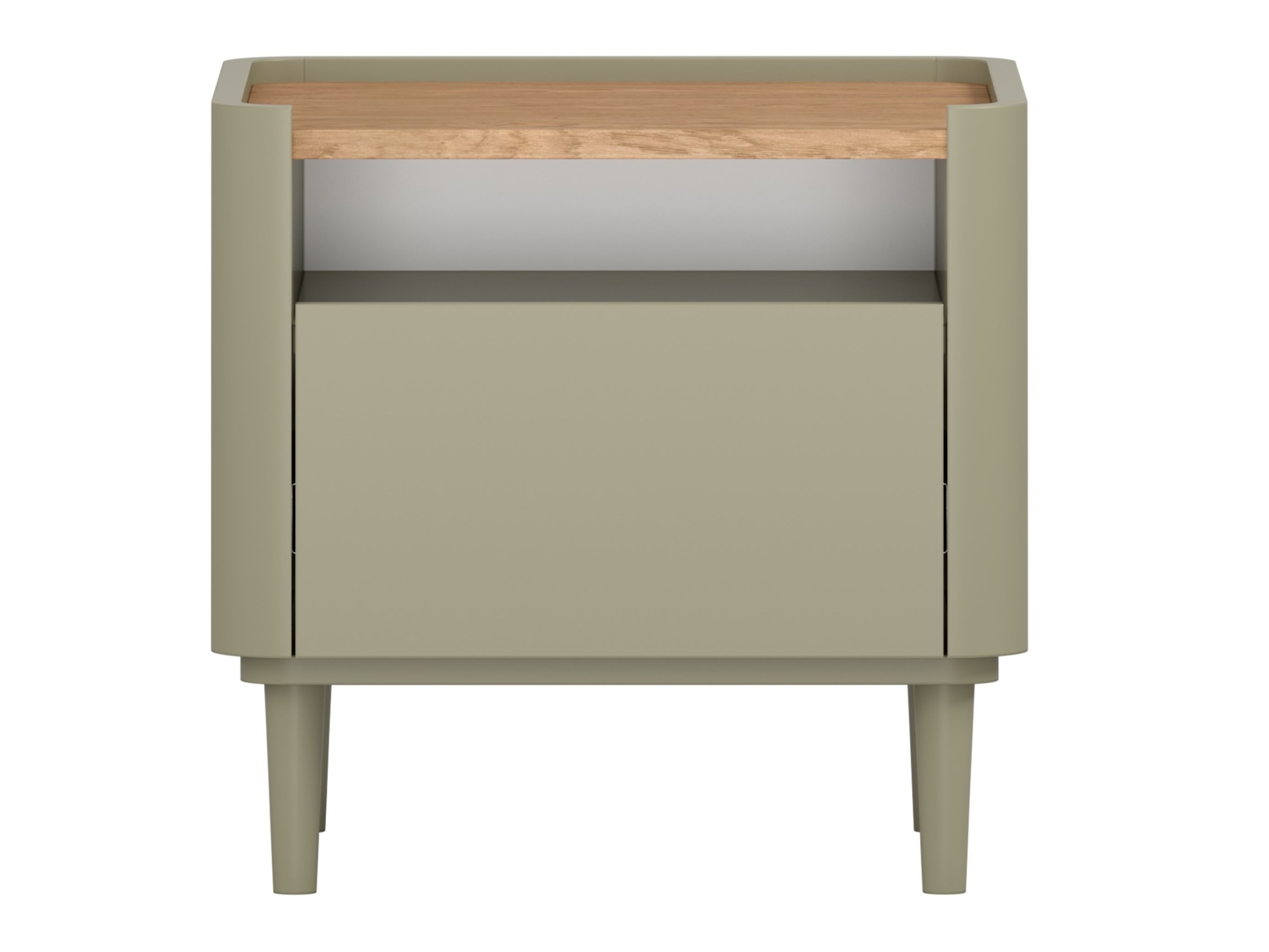 Yöpöytä Elbmira 100 (Pölyinen vihreä + Tammi)