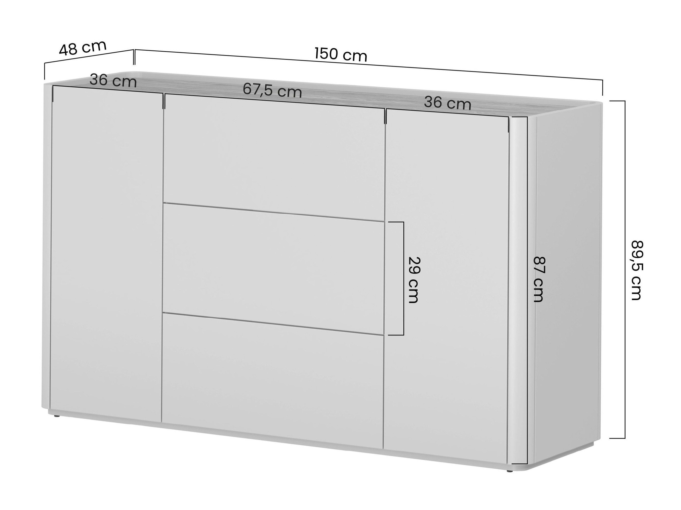 Lipasto Elbmira 104 (Pölyinen vihreä + Tammi)